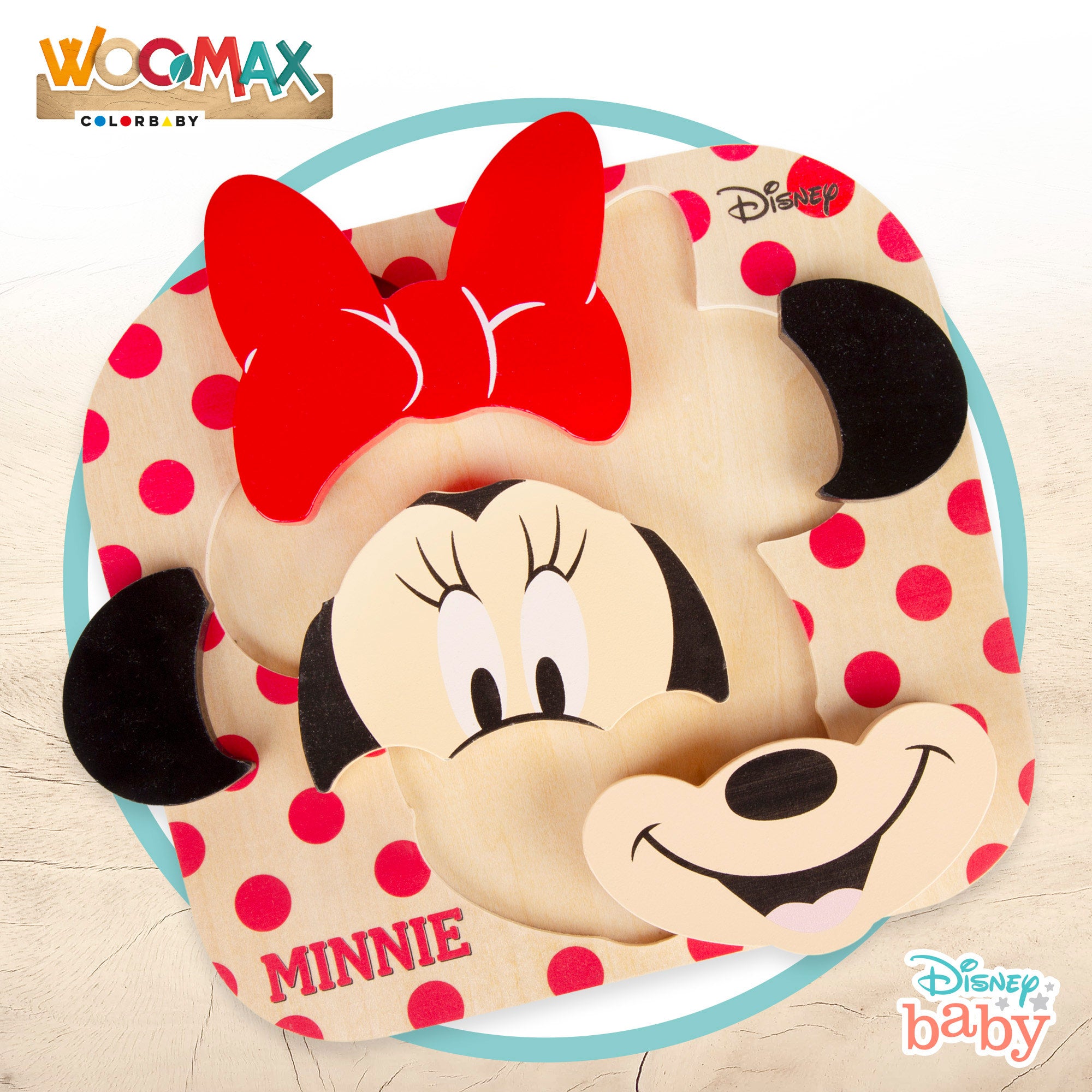 WOOMAX Disney Puzzle Minnie Mouse 6 piezas