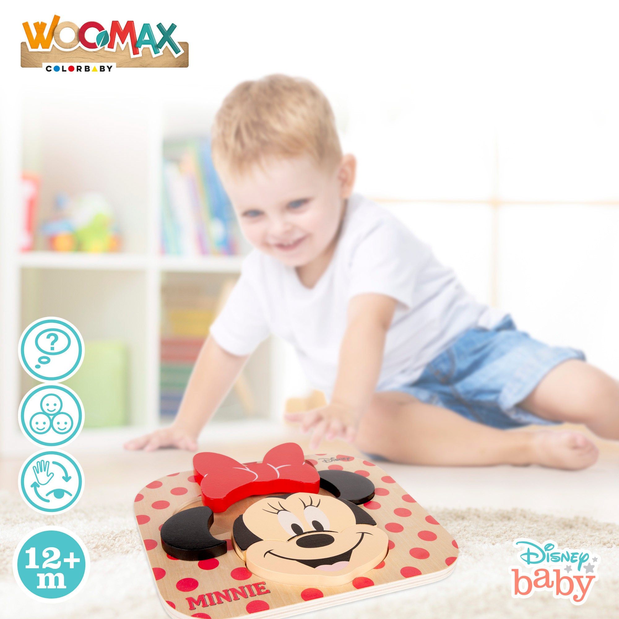 WOOMAX Disney Puzzle Minnie Mouse 6 piezas