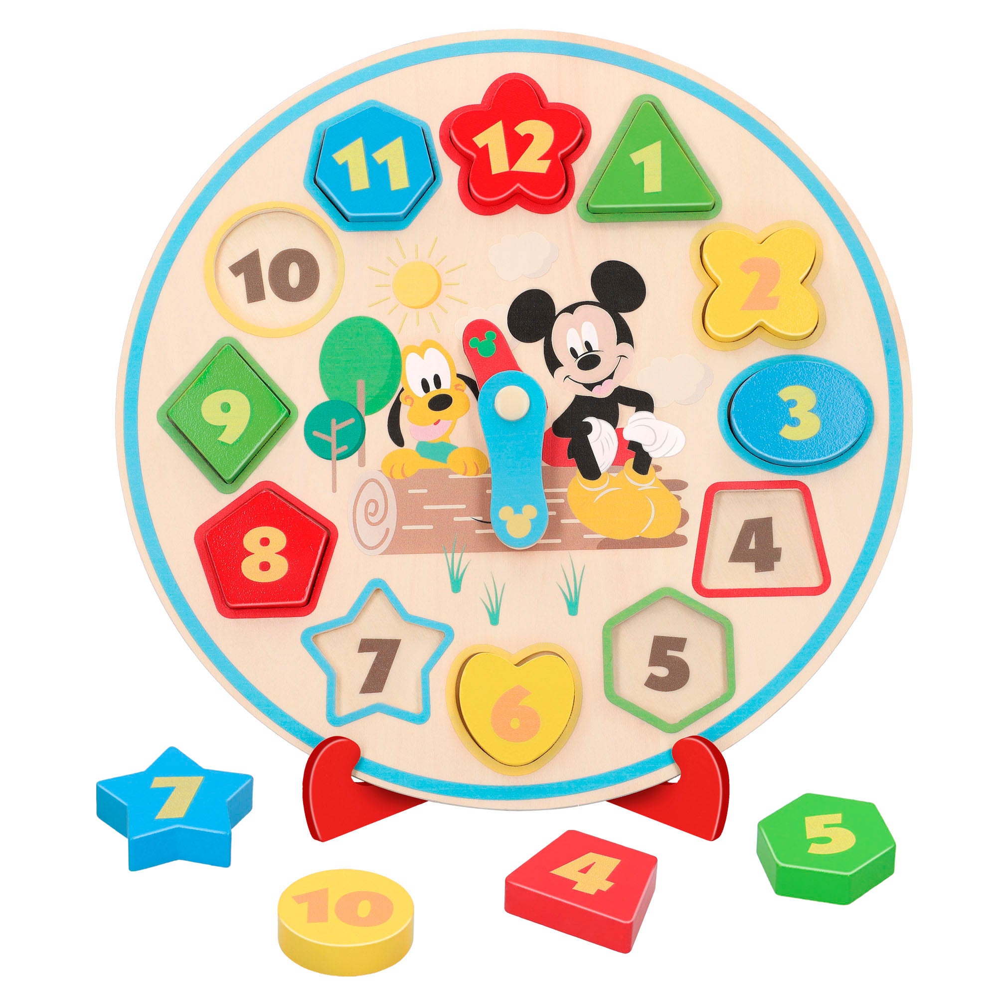 WOOMAX Disney Reloj de madera para niños