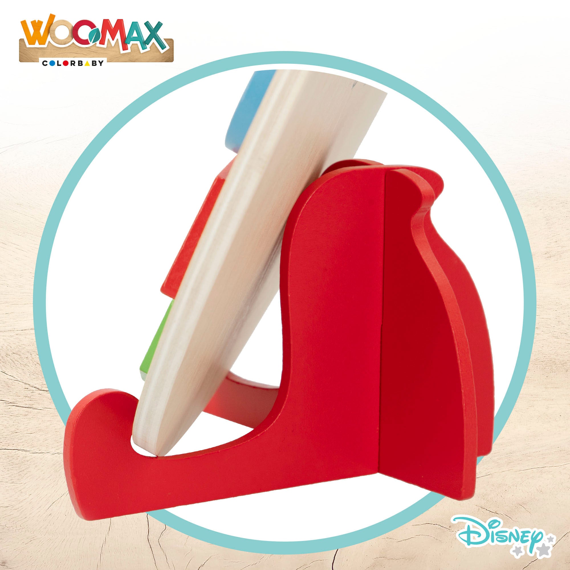 WOOMAX Disney Reloj de madera para niños