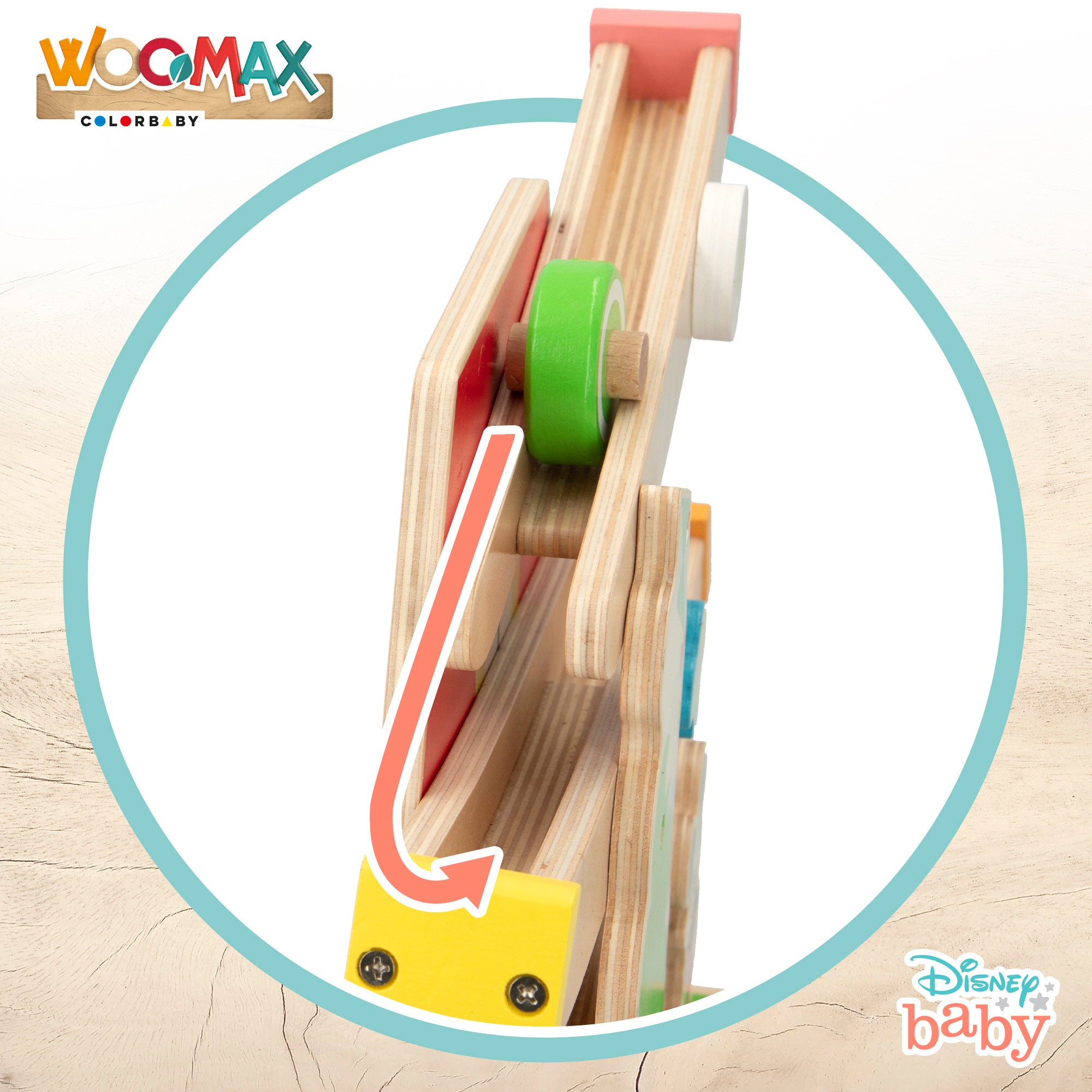 WOOMAX Disney Juego rampa zig zag