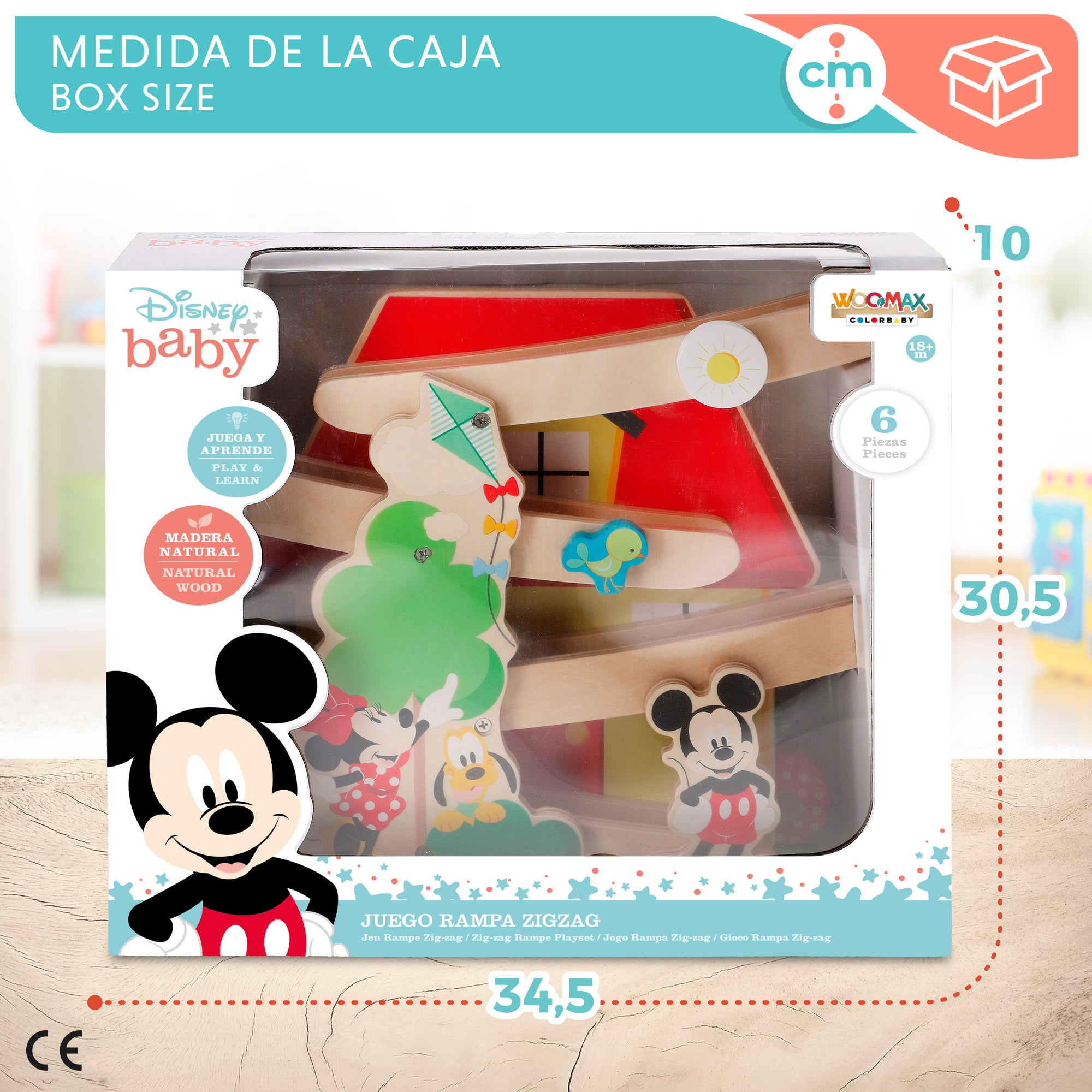 WOOMAX Disney Juego rampa zig zag