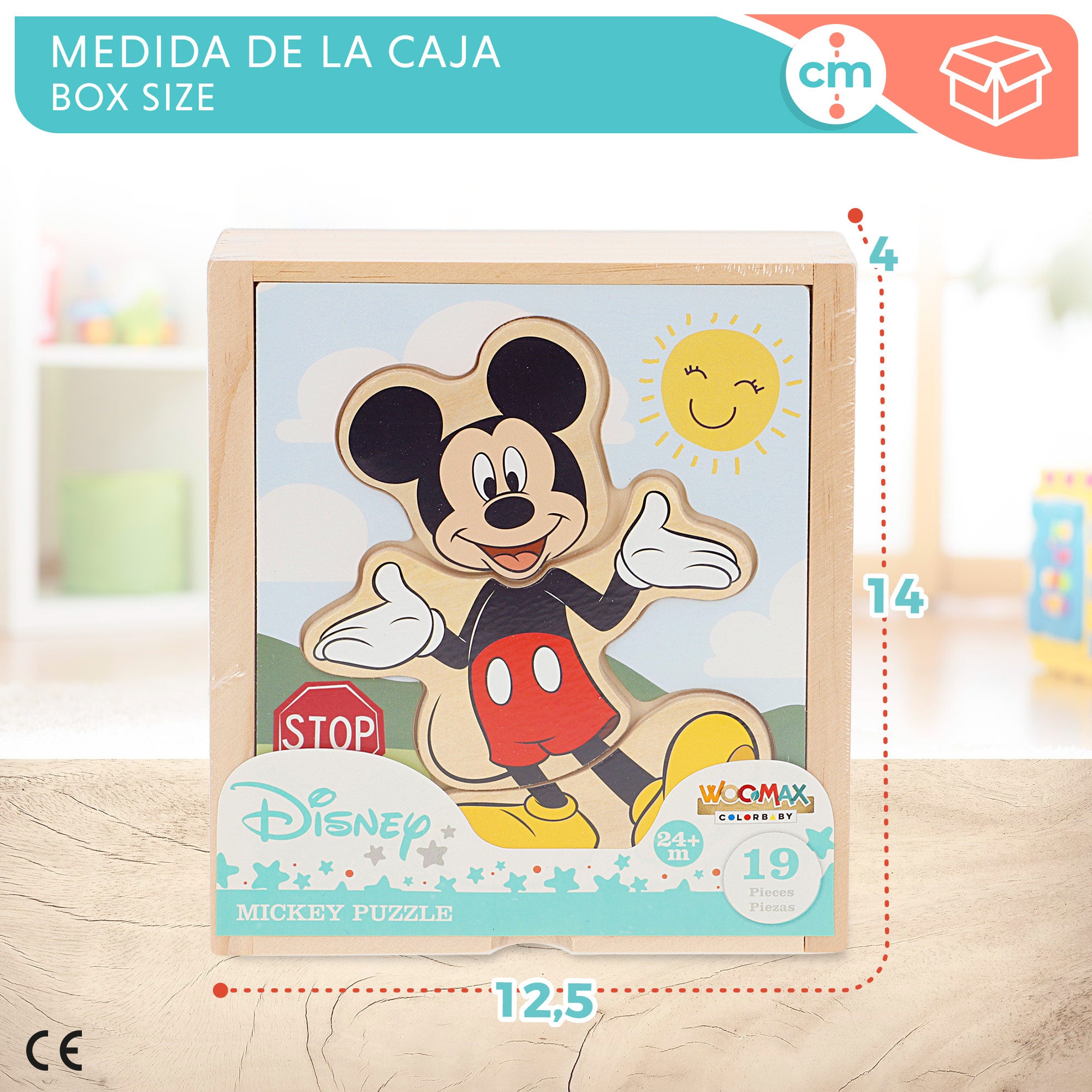WOOMAX Disney Puzzle de madera Mickey
