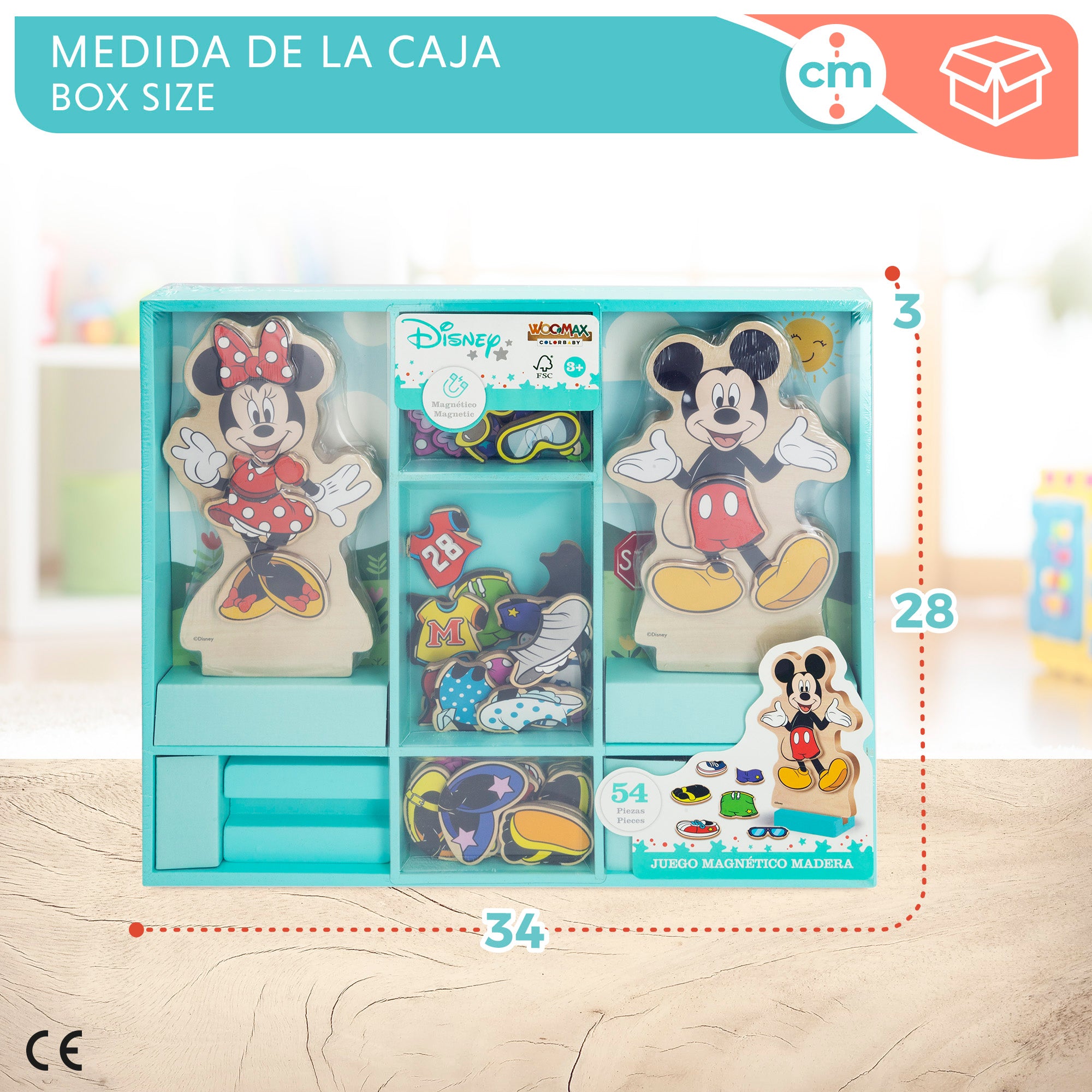 WOOMAX Disney Juego magnético de madera