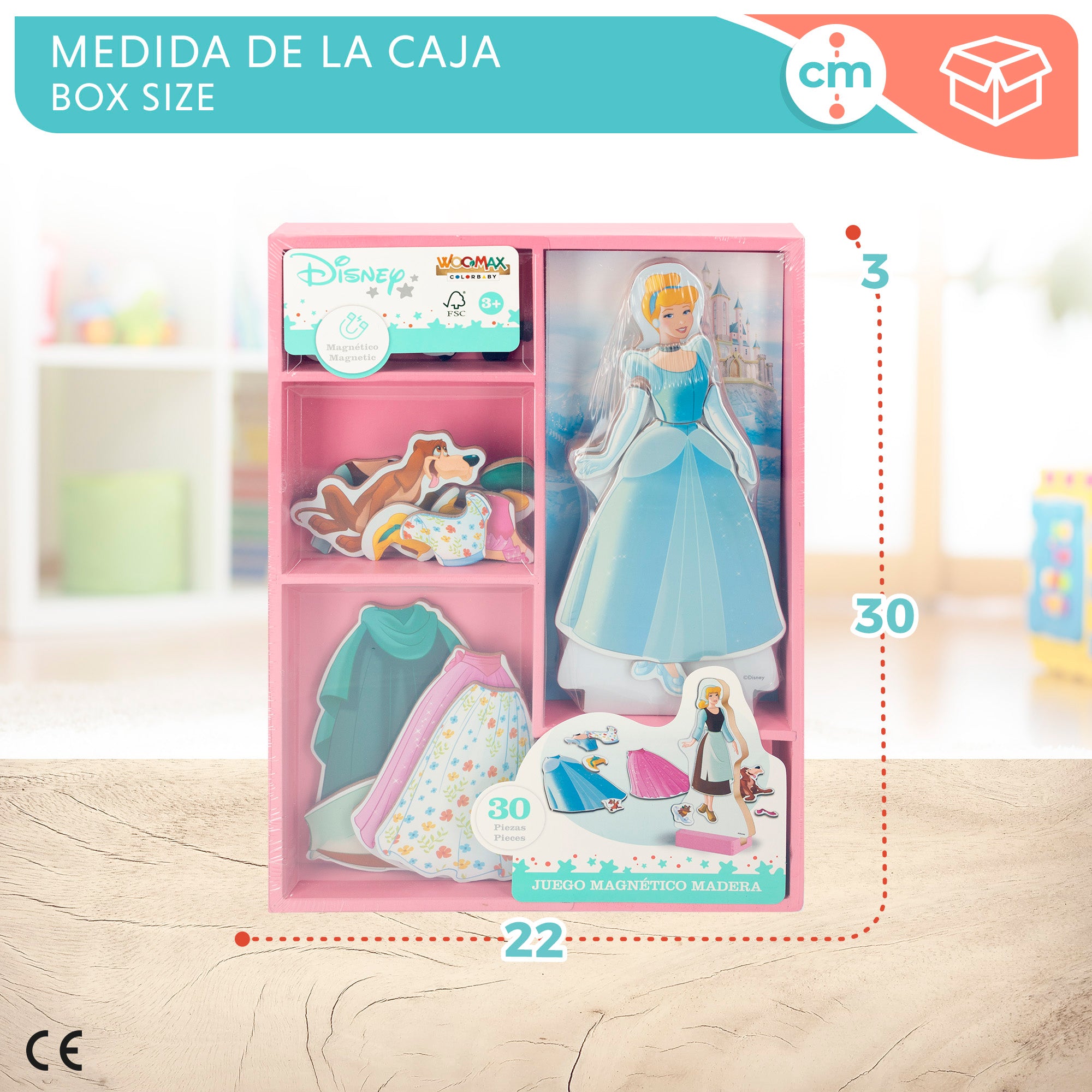 WOOMAX Disney Puzzle magnético princesas