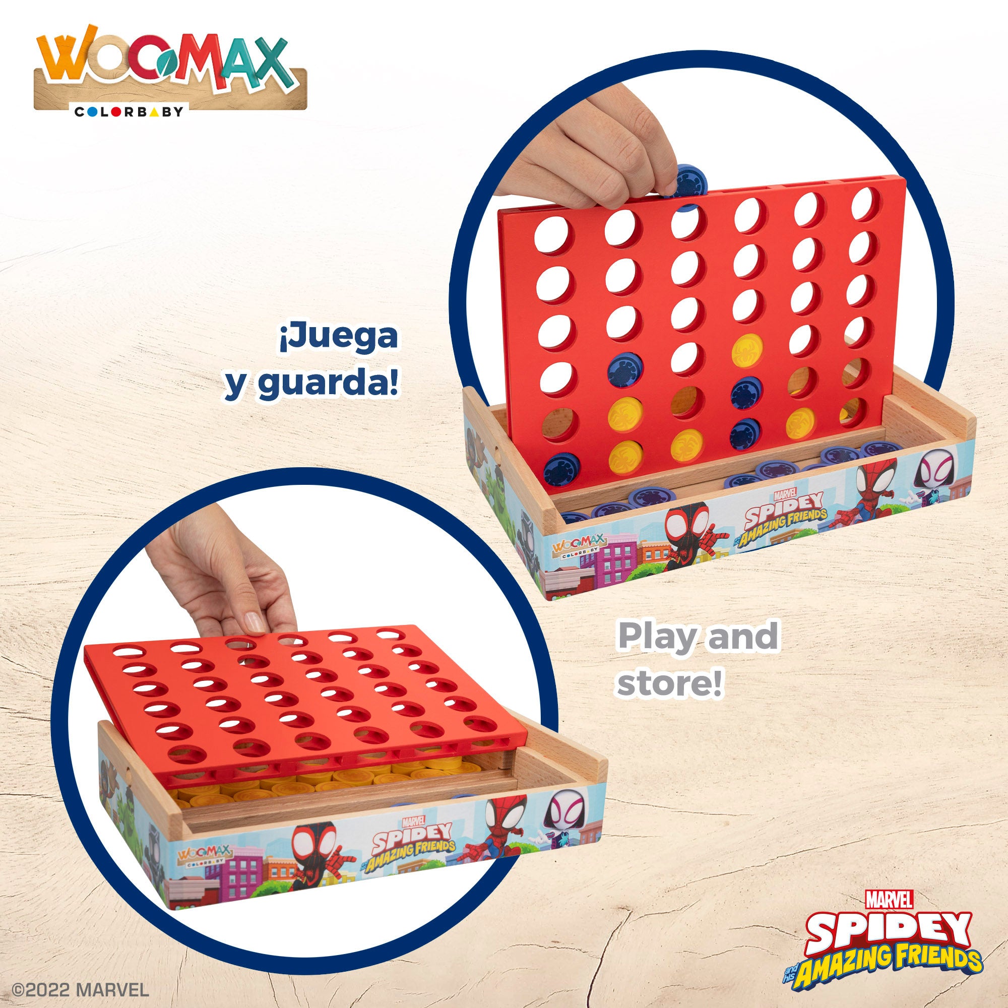 WOOMAX Spidey y su superequipo Juego 4 en raya