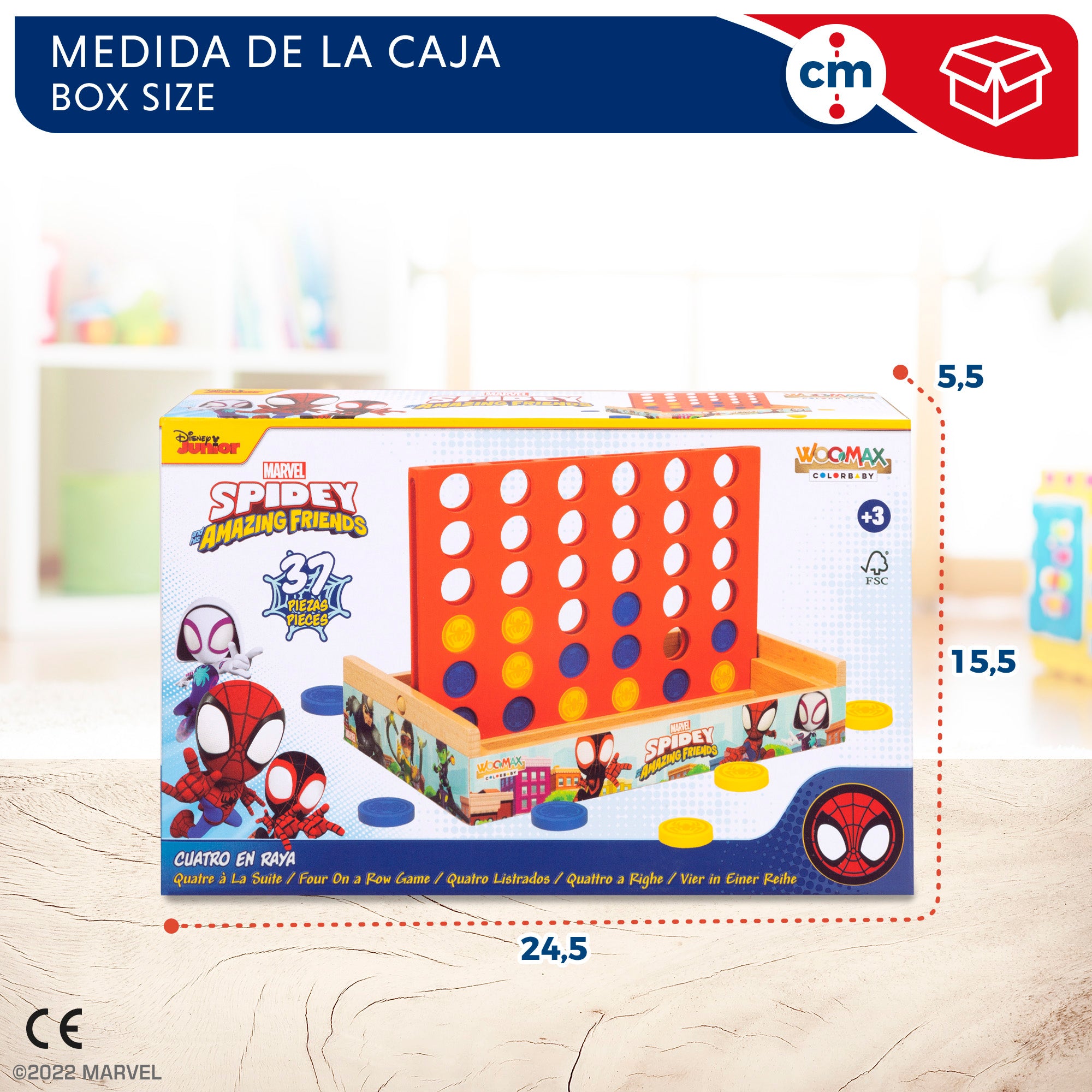 WOOMAX Spidey y su superequipo Juego 4 en raya