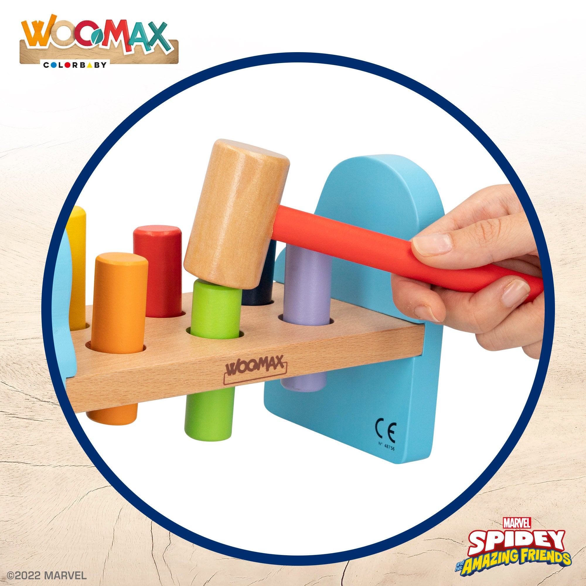 WOOMAX Spidey y su superequipo Juguete martillo bebé