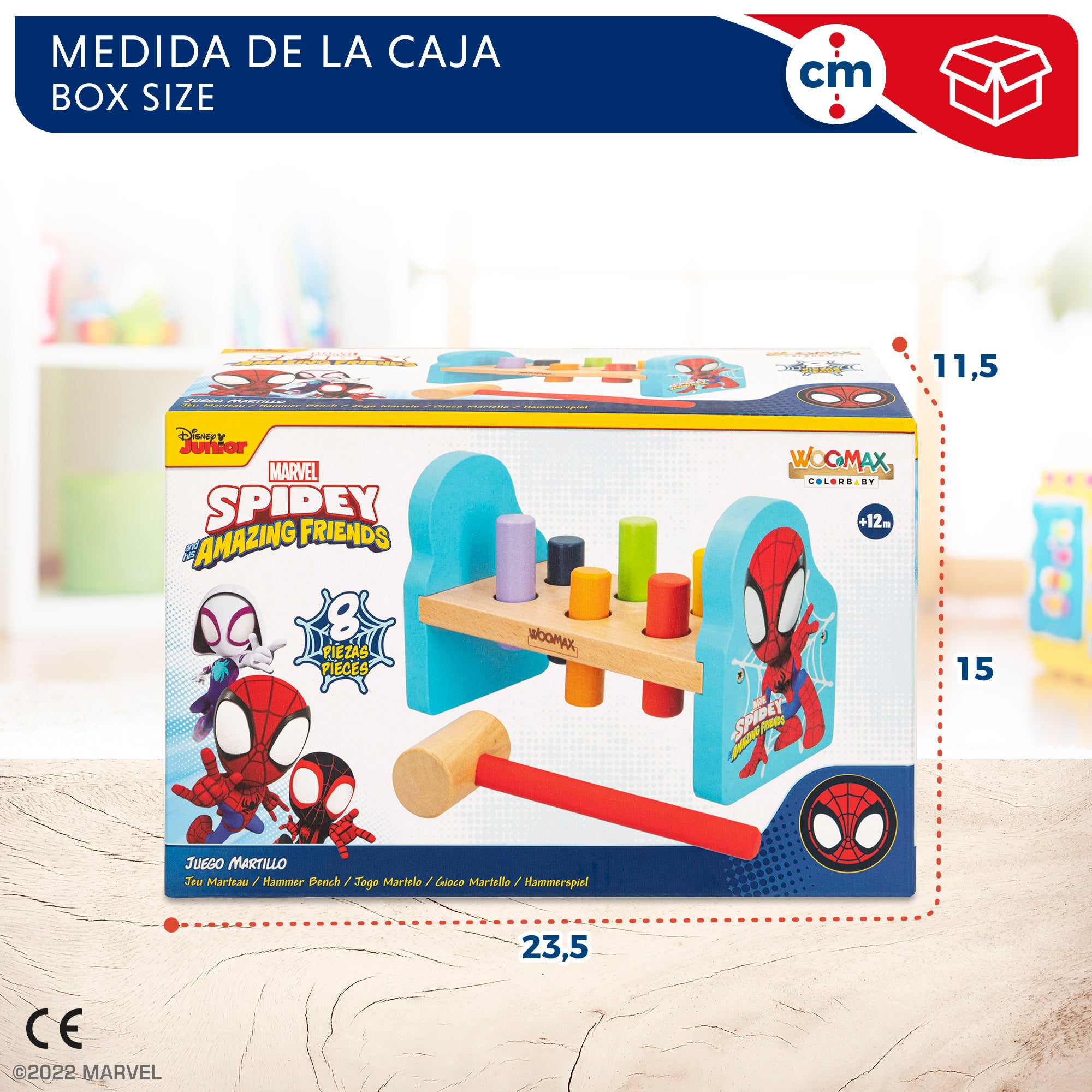 WOOMAX Spidey y su superequipo Juguete martillo bebé