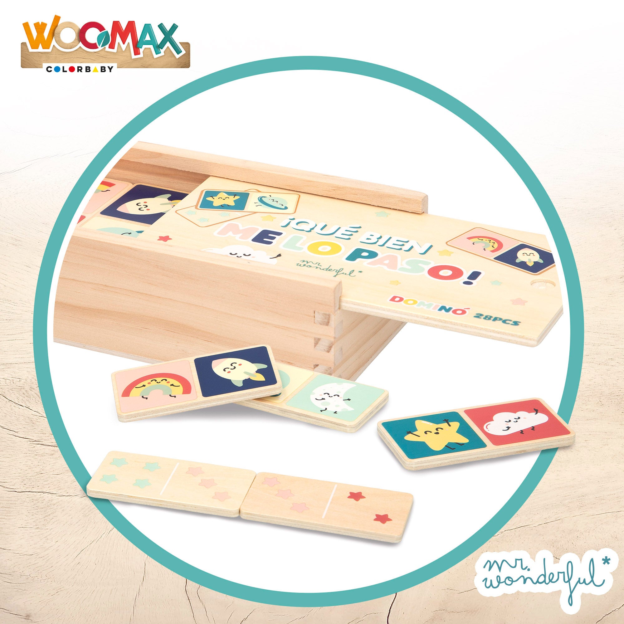 WOOMAX Sr. Maravilhoso Dominó de Madeira