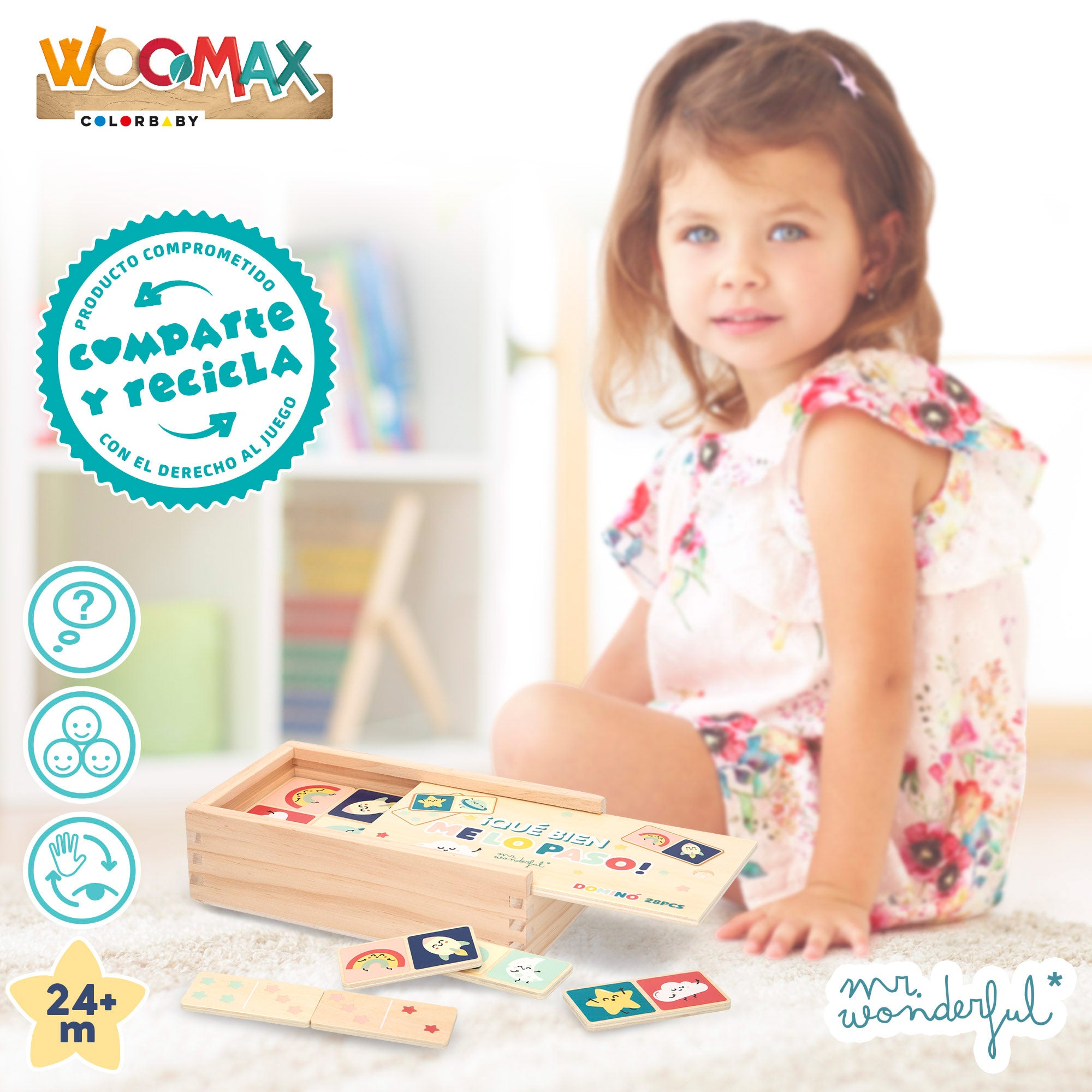 WOOMAX Sr. Maravilhoso Dominó de Madeira