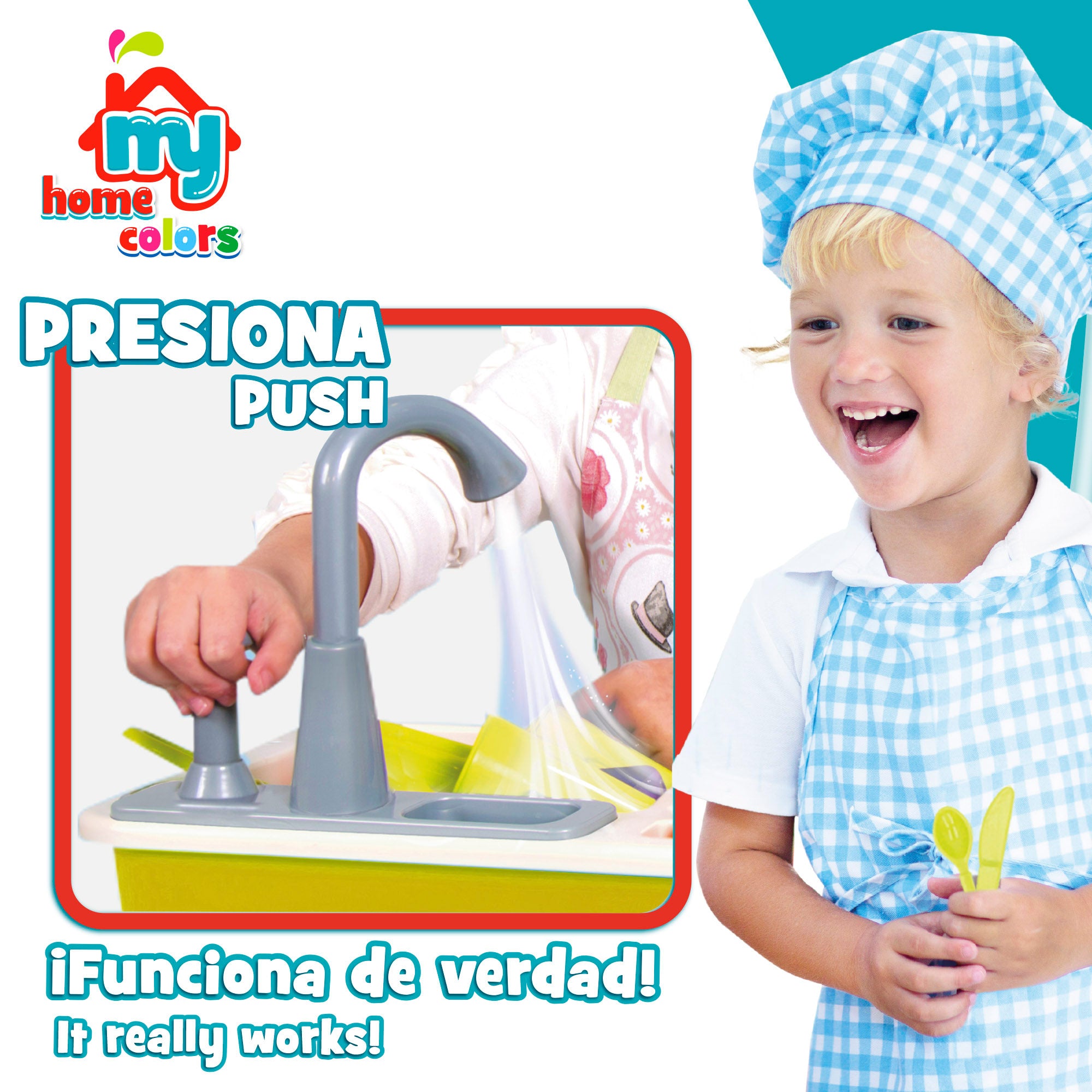 Fregadero con accesorios My Home Colors