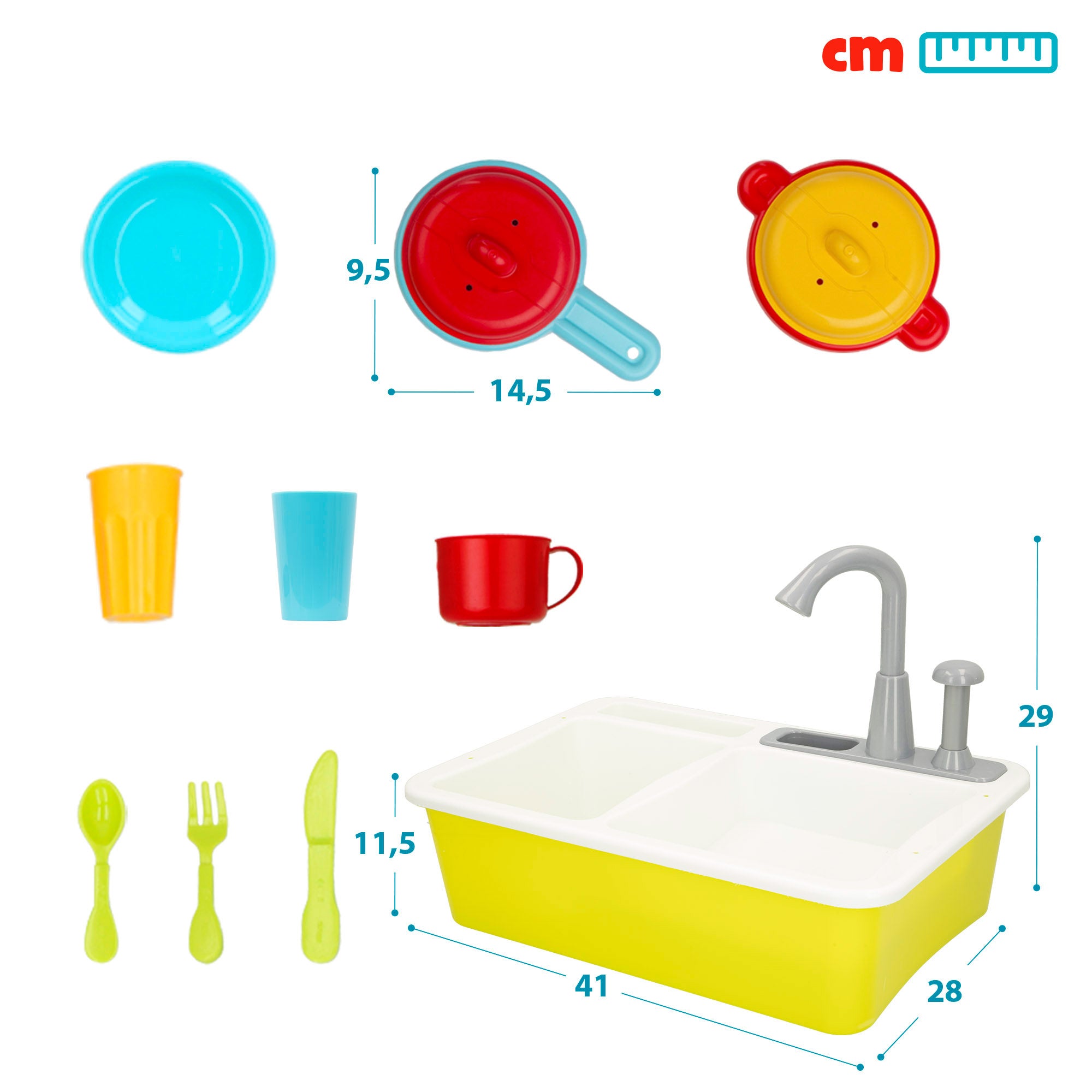 Fregadero con accesorios My Home Colors