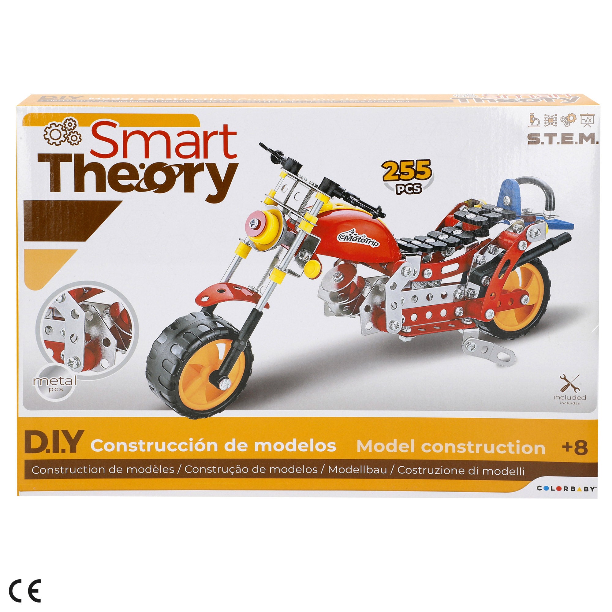 Moto metal mecano 255 piezas Smart Theory