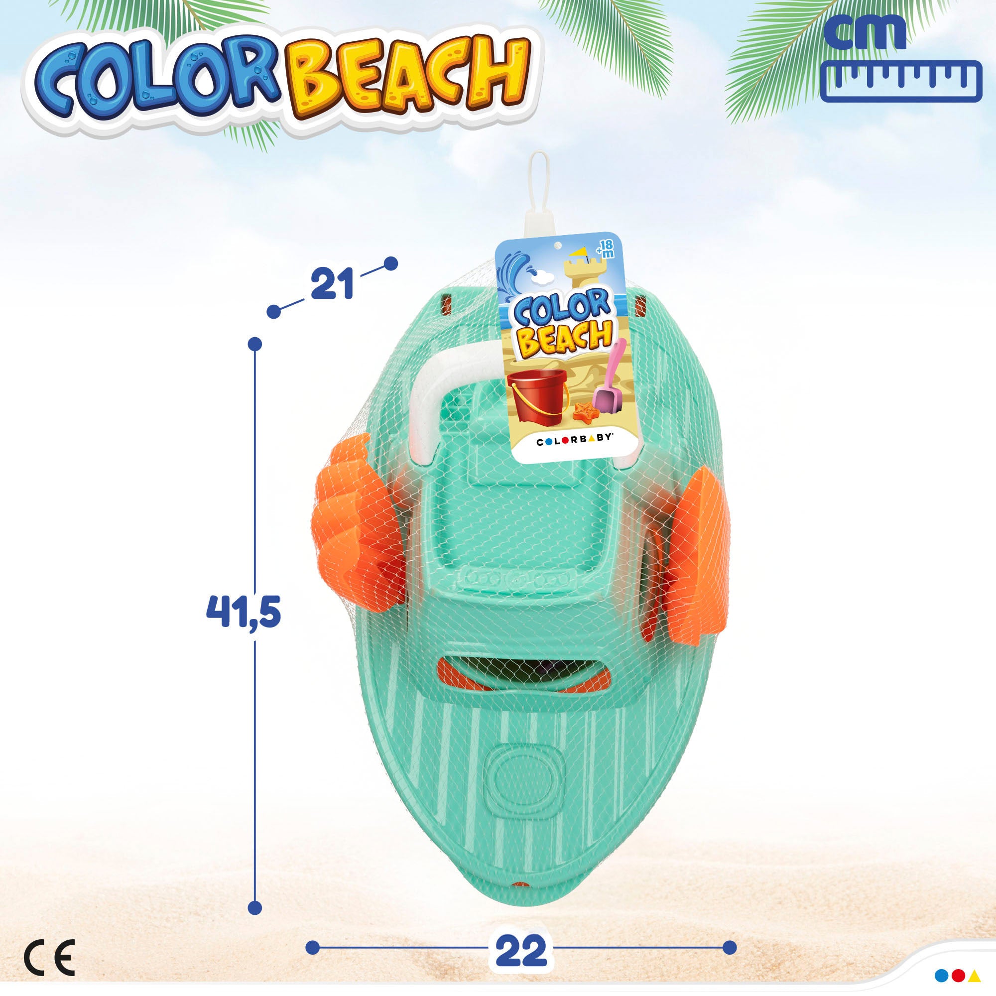 Set de playa yate con accesorios Color Beach