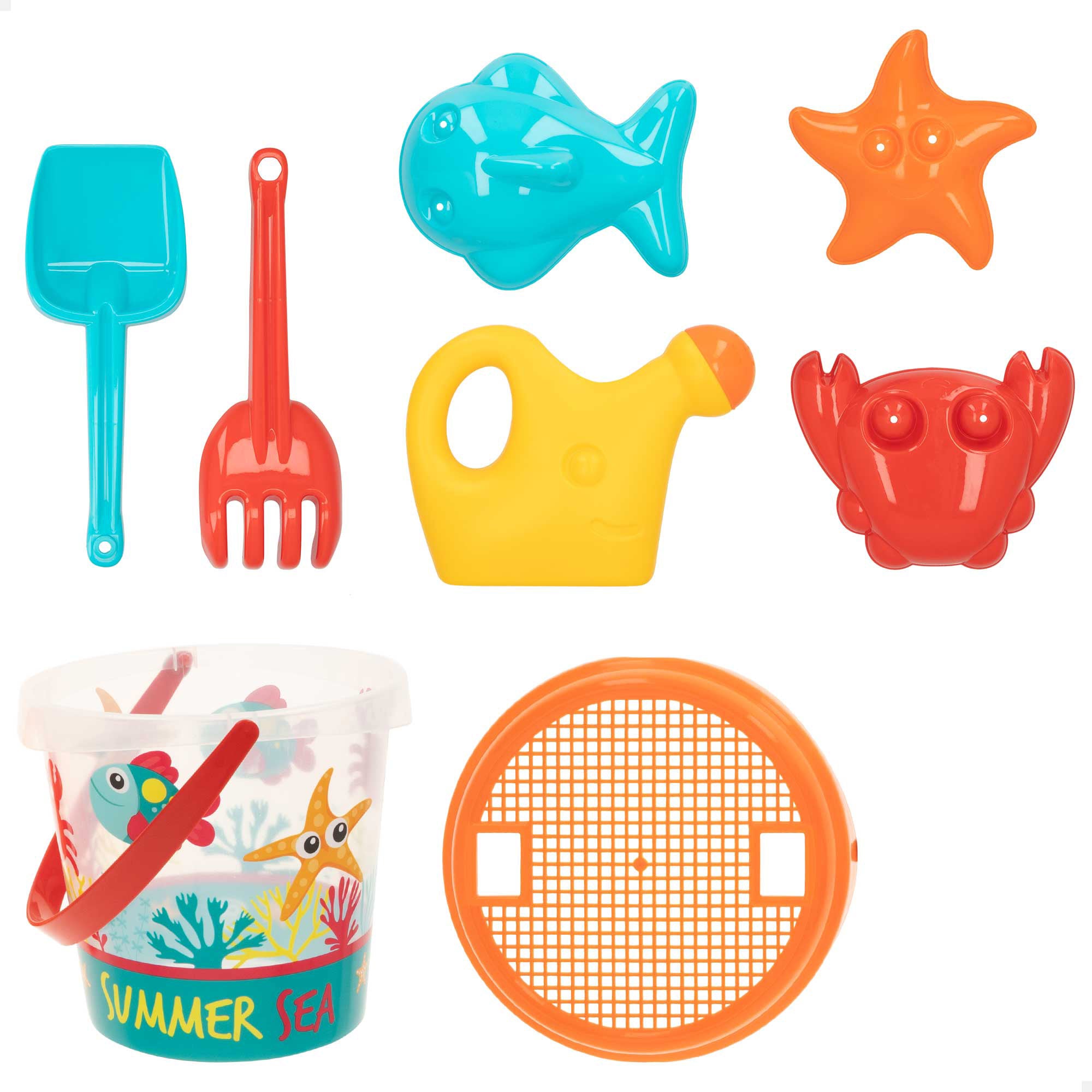 Set cubo playa Summer Sea Color Beach