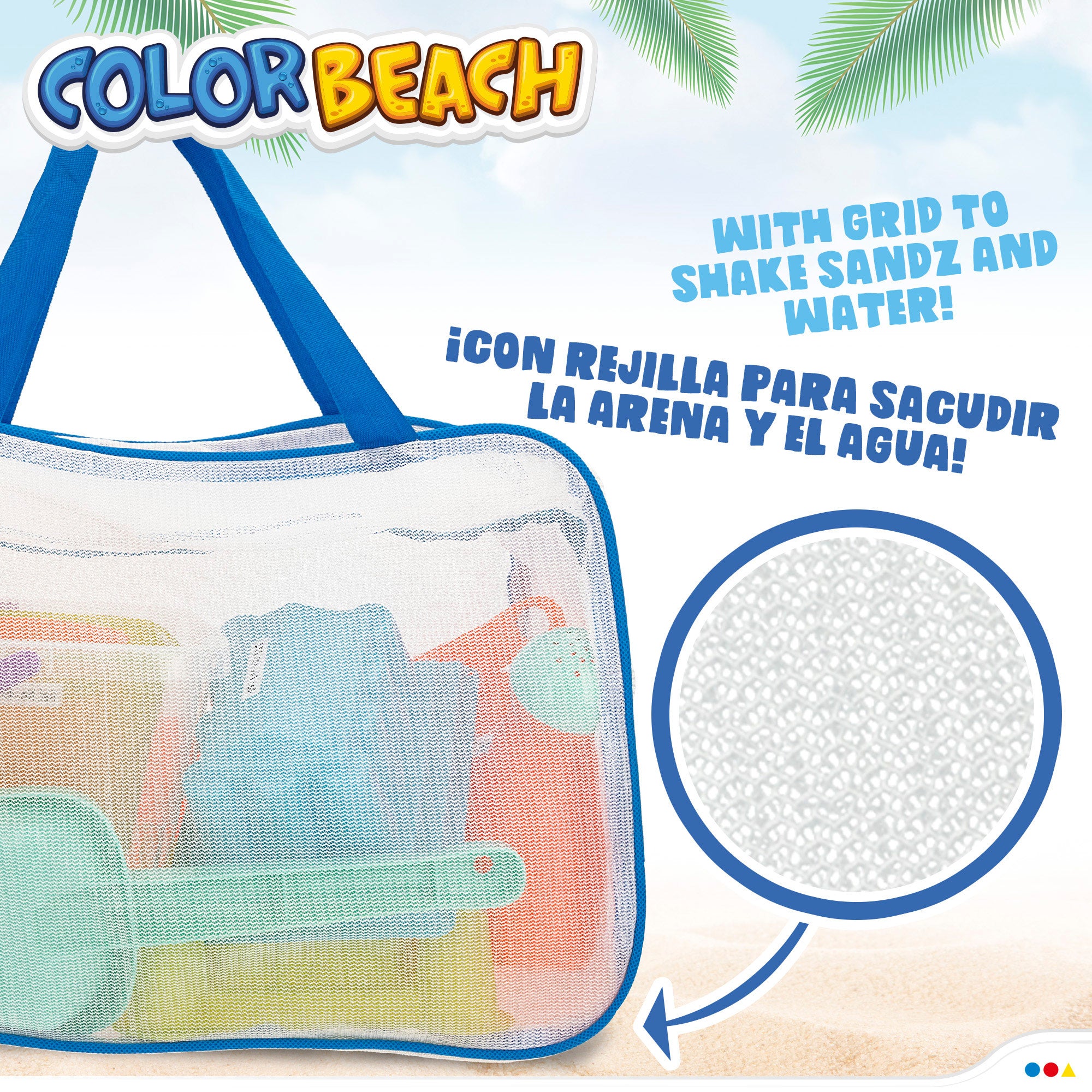 Bolsa de playa con cubo y accesorios Color Beach