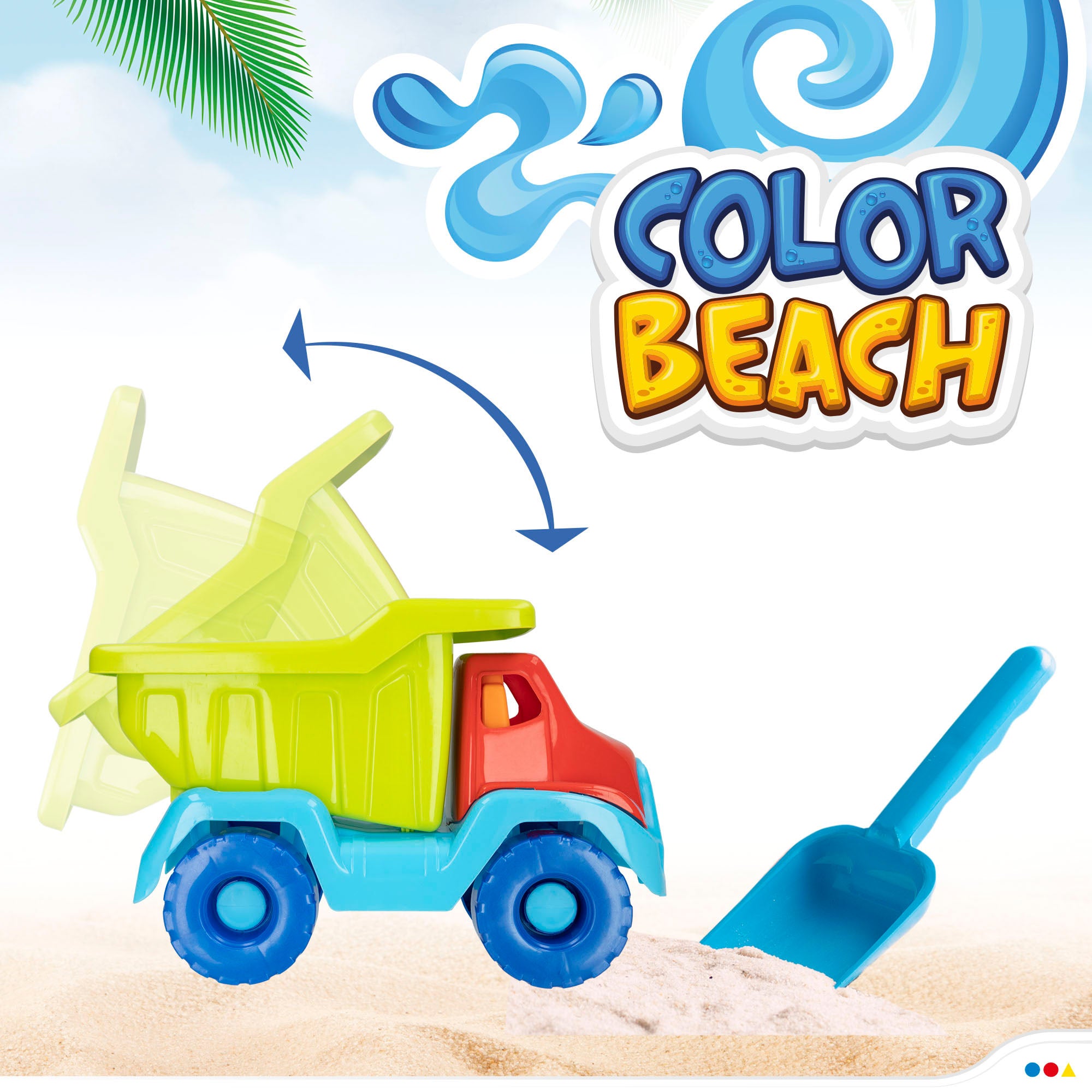 Set de playa Camión con accesorios Color Beach