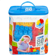 Bolsa bloques construcción 80 piezas Color Block Maxi