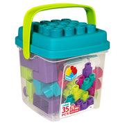 Cubo de blocos de construção Maxi de 35 peças em blocos coloridos