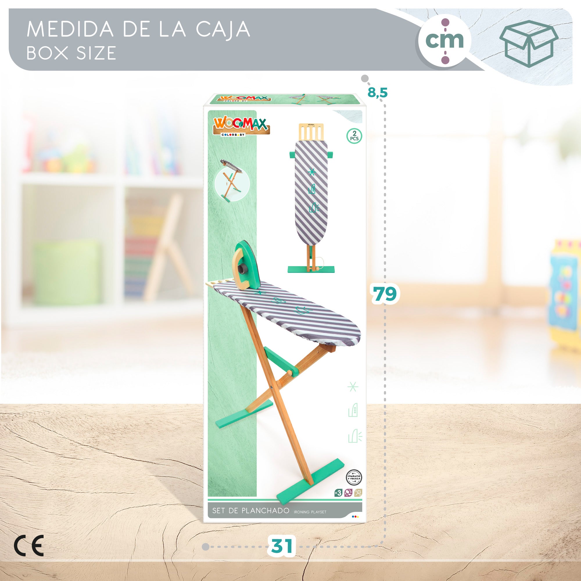WOOMAX Plancha de madera