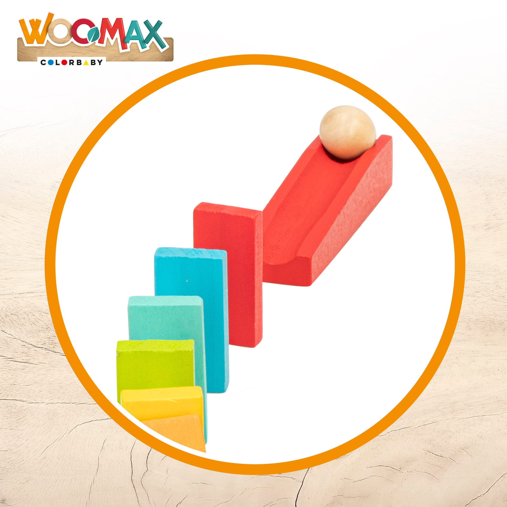 Conjunto de Dominós em Madeira WOOMAX