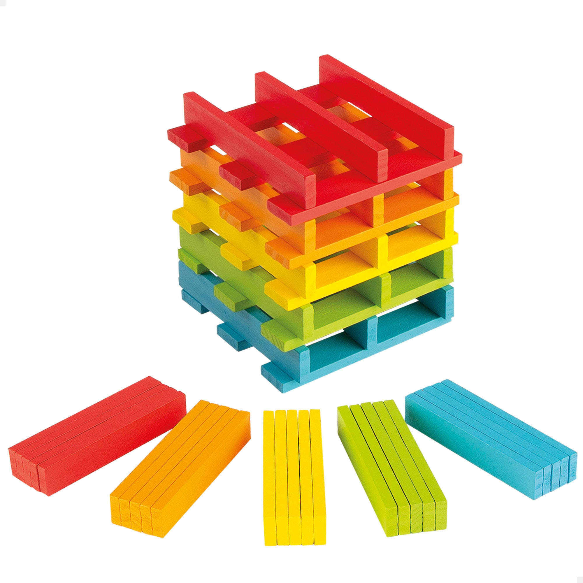 WOOMAX Juego construcción de madera