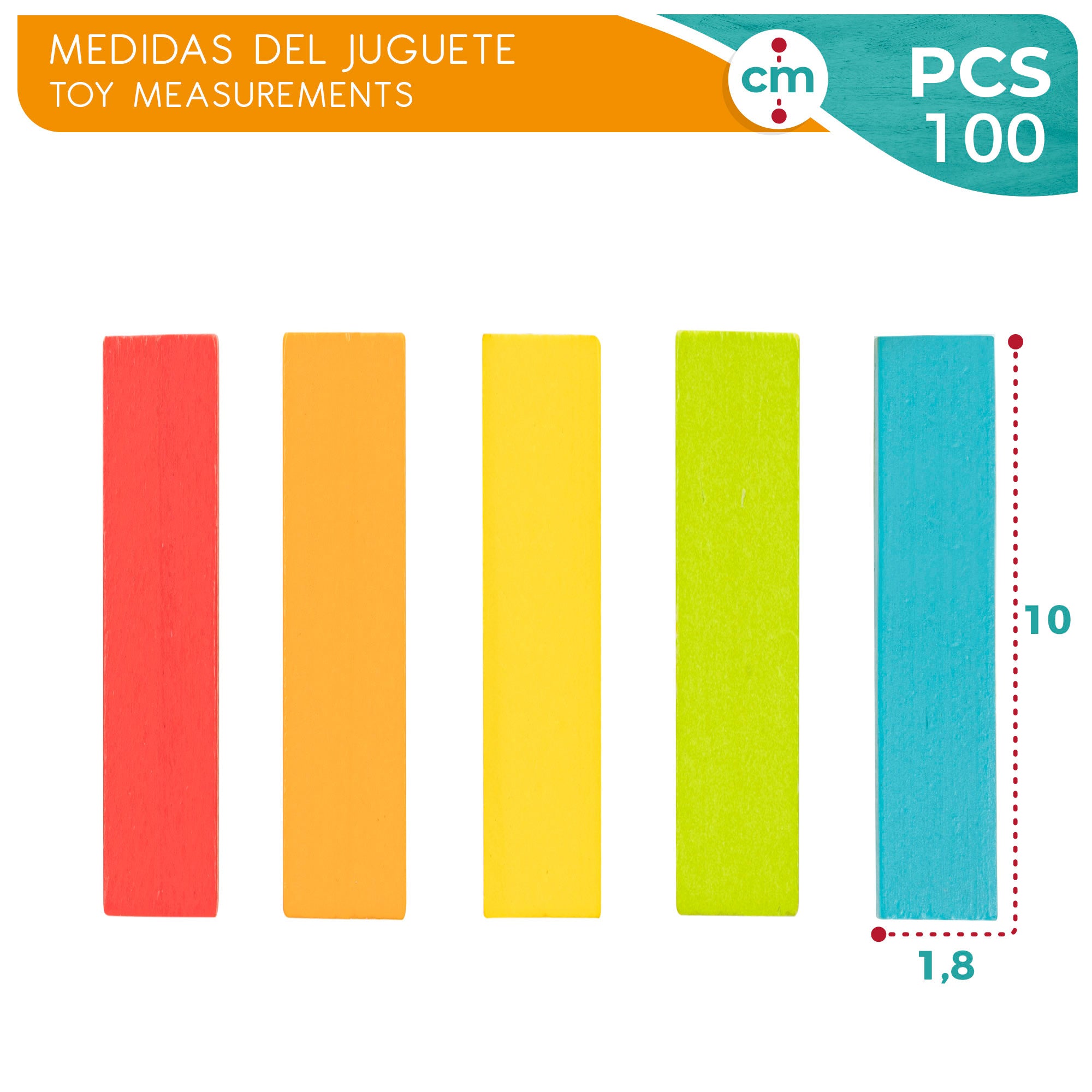 WOOMAX Juego construcción de madera