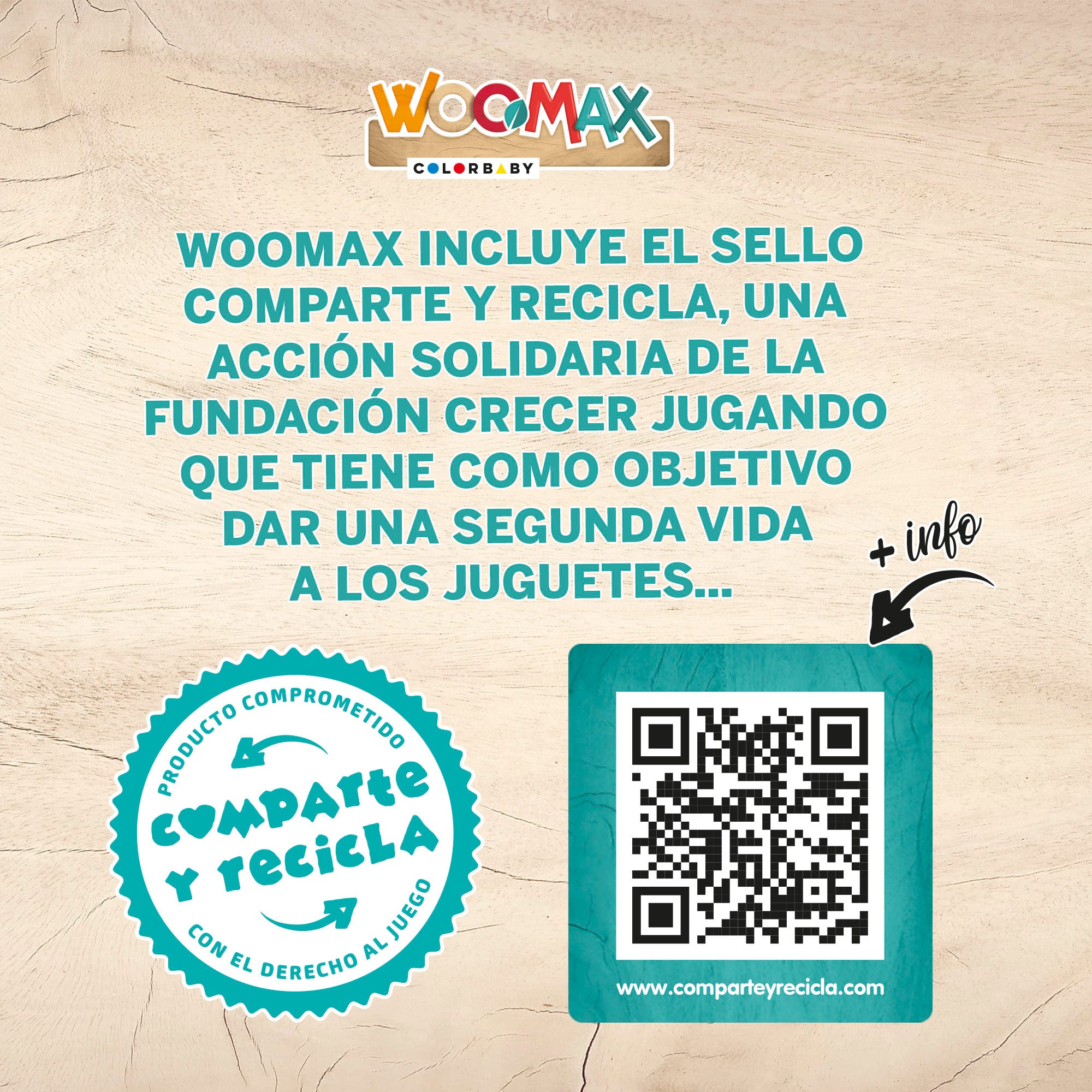 WOOMAX Camión de basura de madera