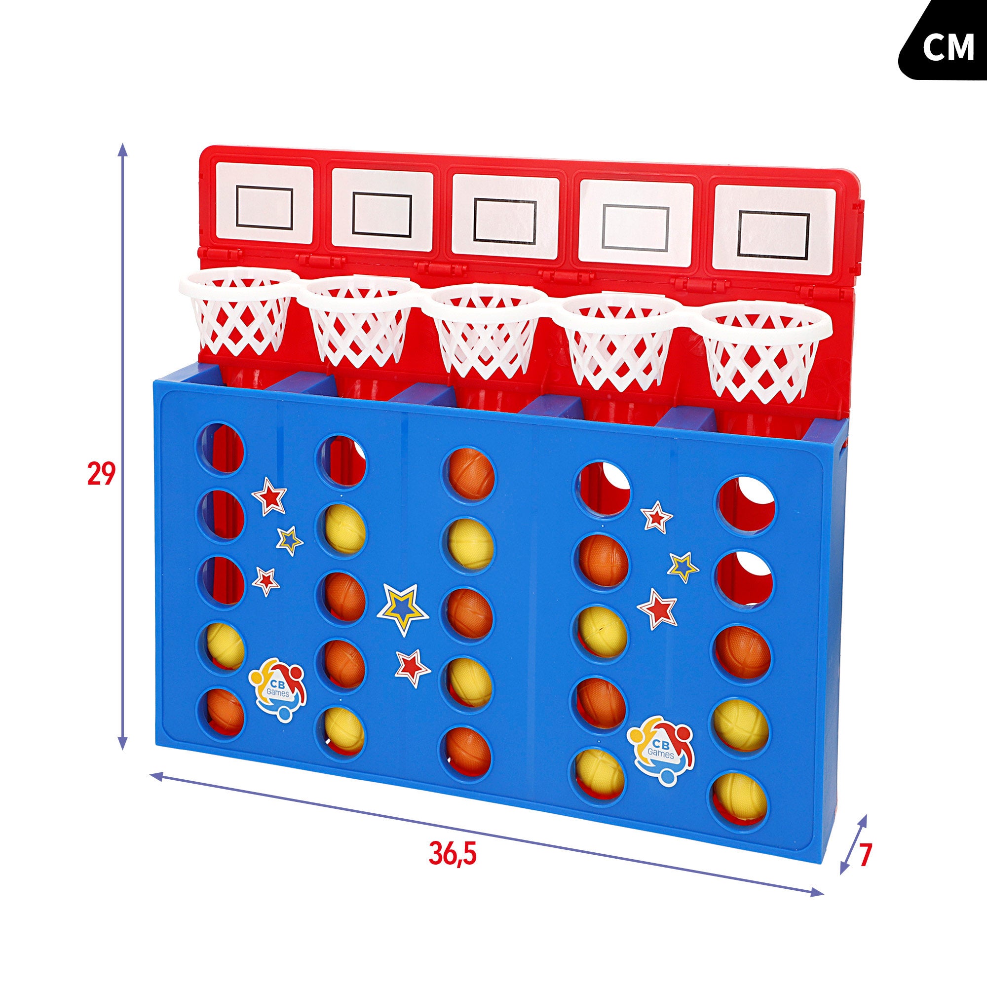Juego cuatro en línea de canastas CB Games