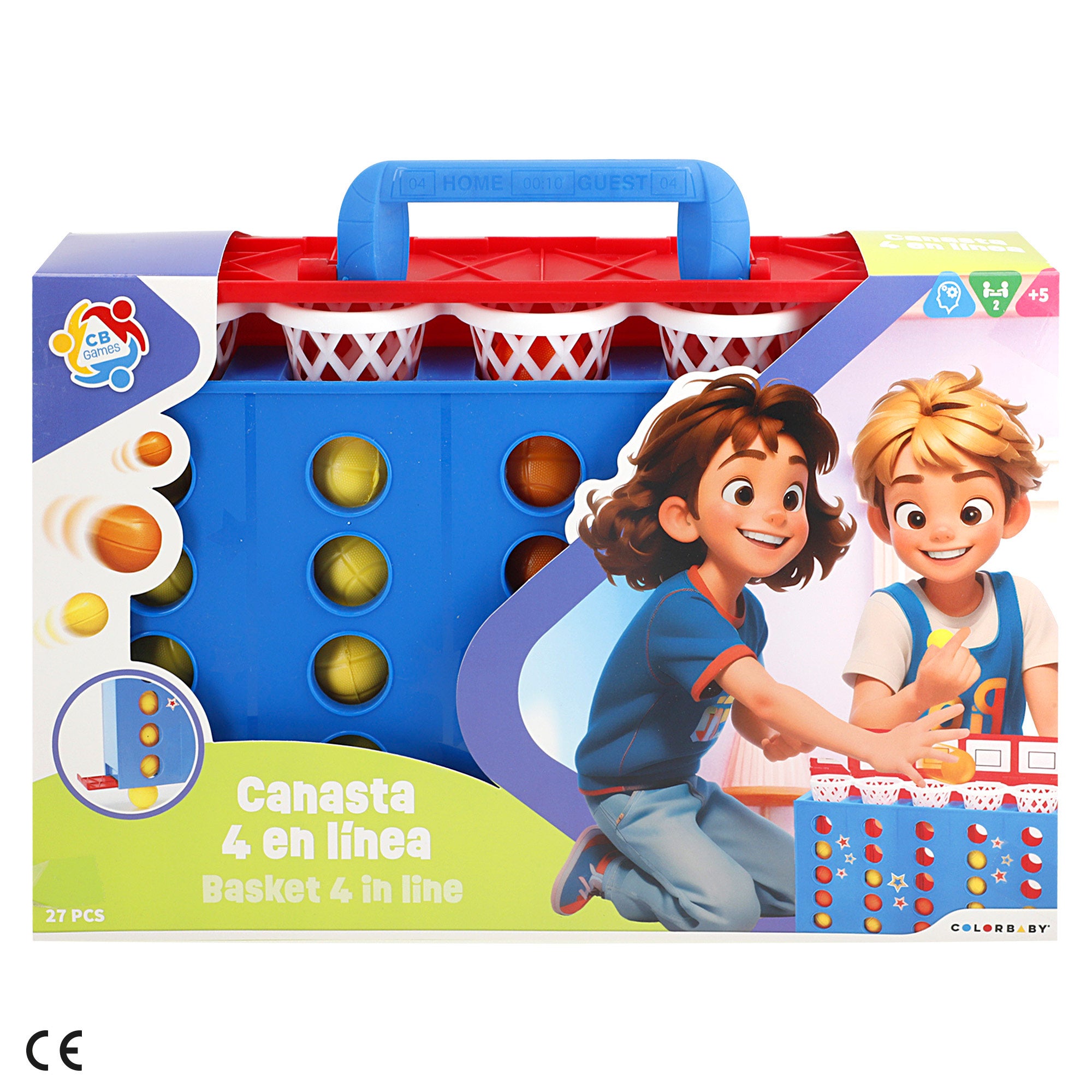 Juego cuatro en línea de canastas CB Games