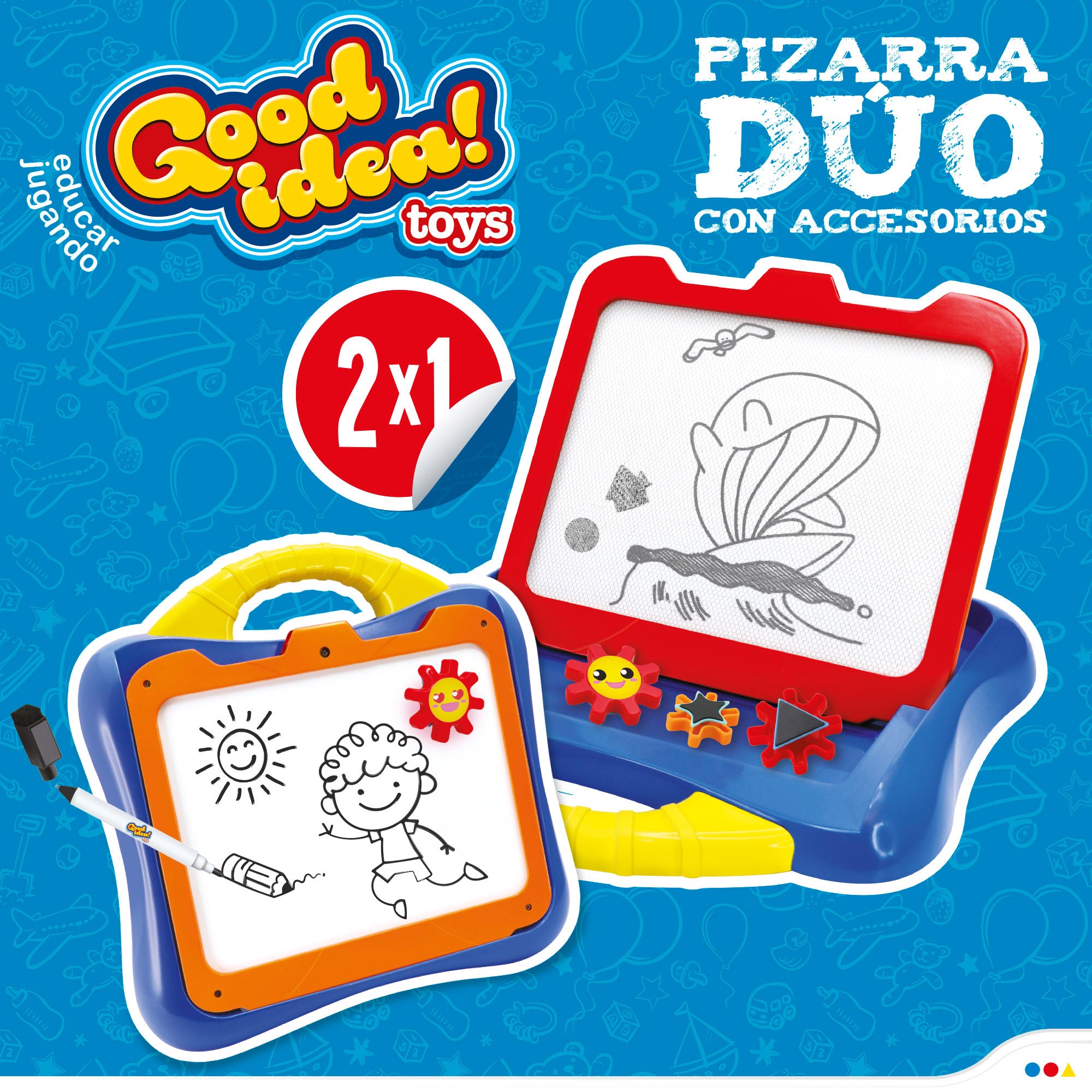Pizarra magnética doble cara Good Idea!