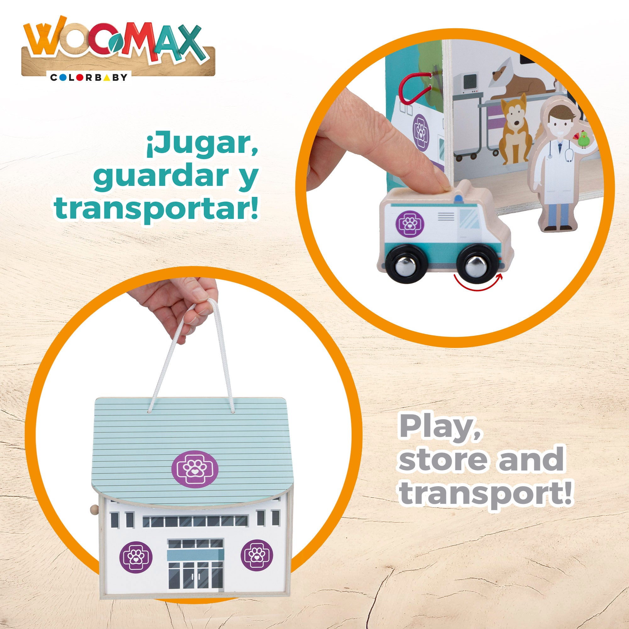 WOOMAX Hospital veterinario de madera