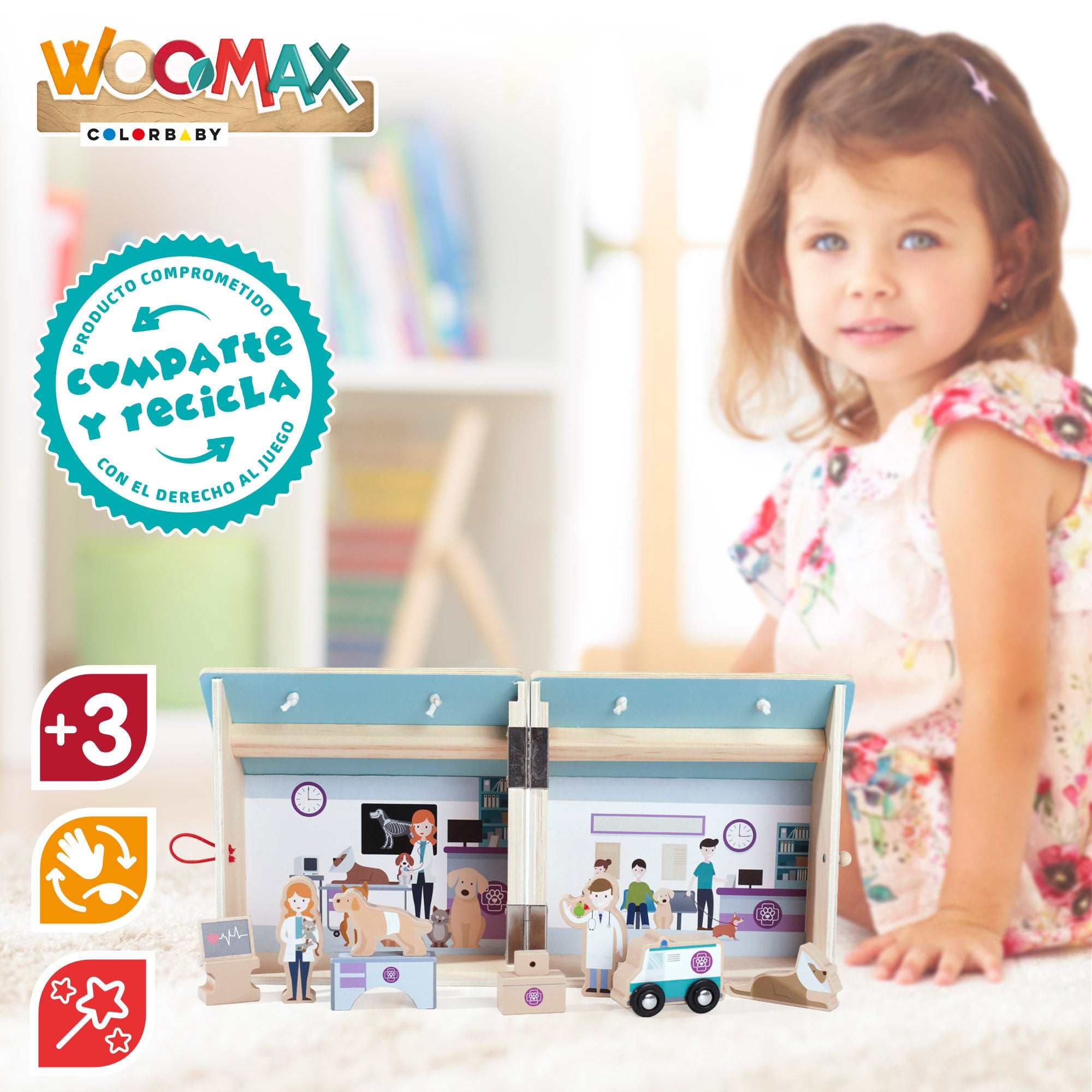 WOOMAX Hospital veterinario de madera