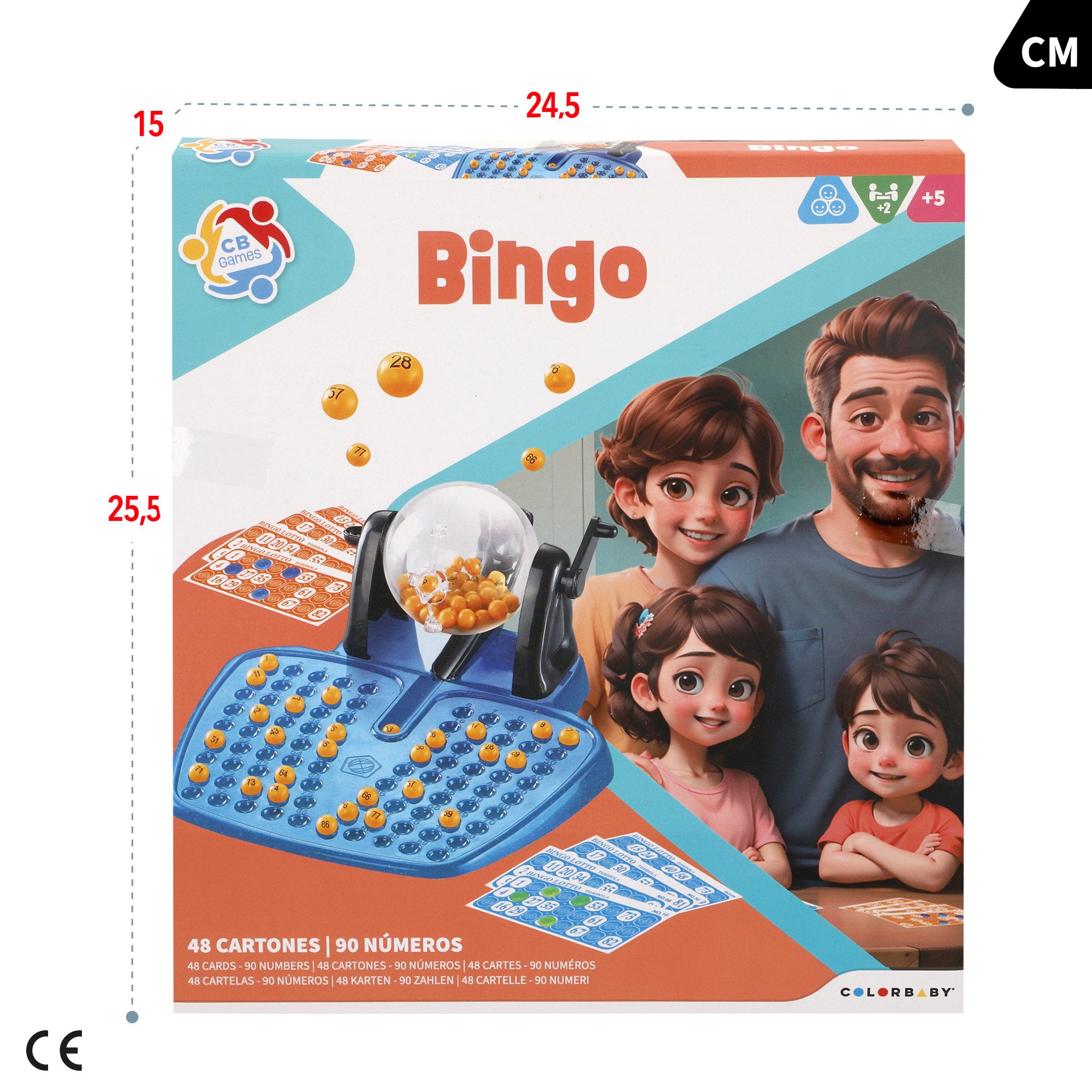 Bingo 90 bolas y 48 cartones CB Games