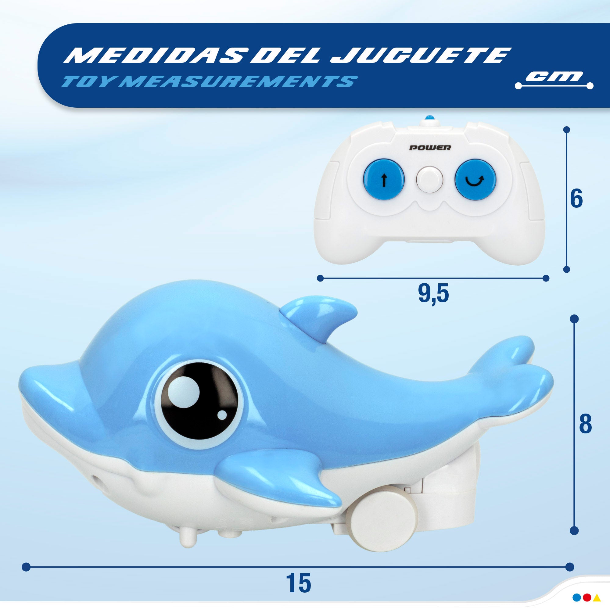 Brinquedo Golfinho Aquático com Comando da CB Toys