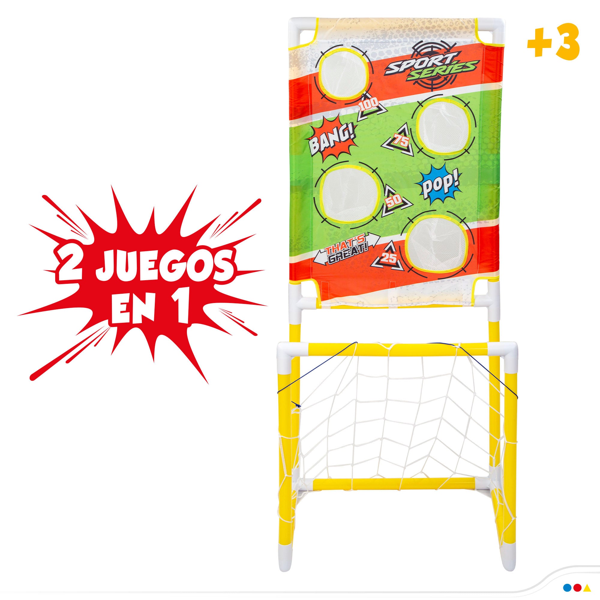Portería de fútbol para niños 2 en 1 CB Toys