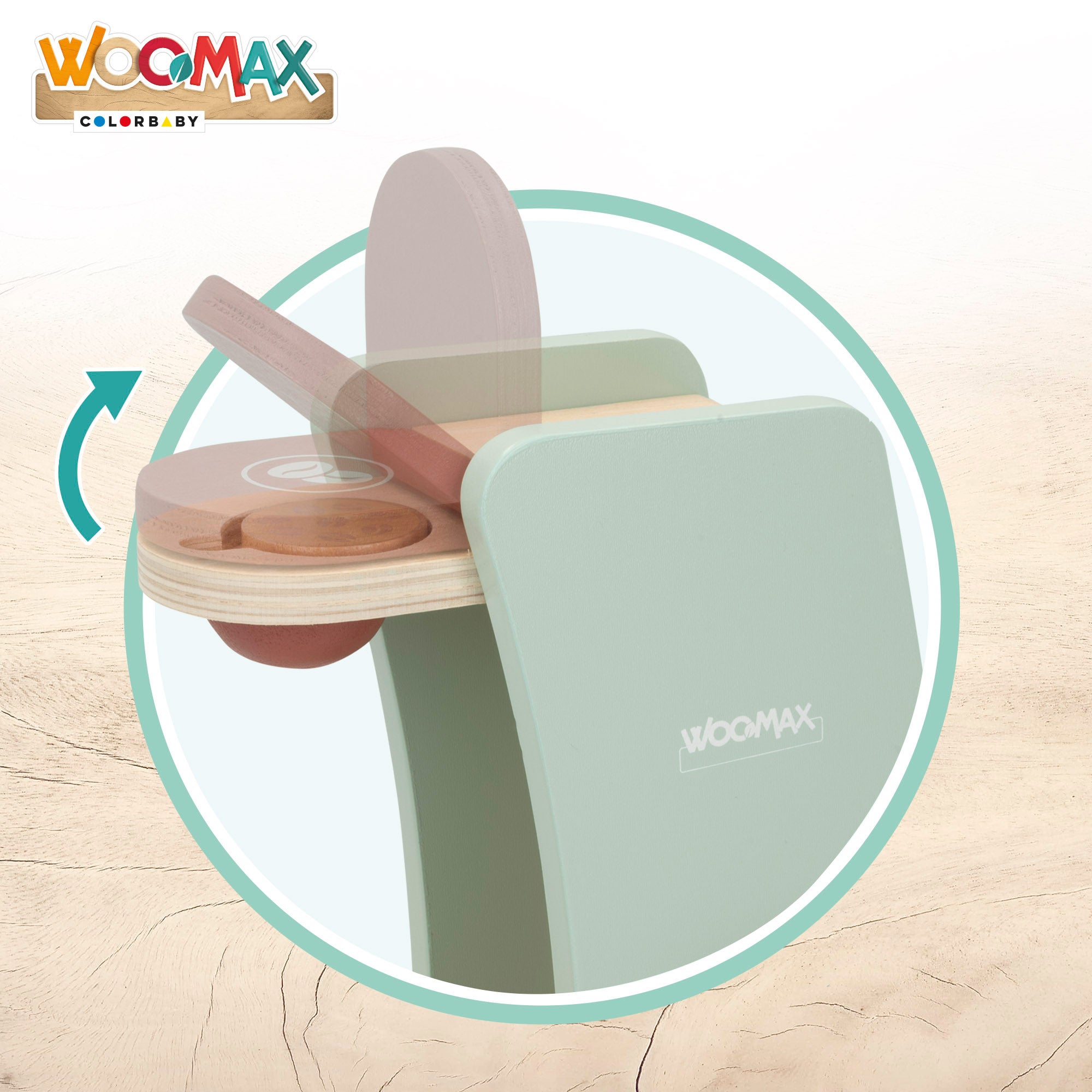 WOOMAX Cafetera de juguete de madera con accesorios