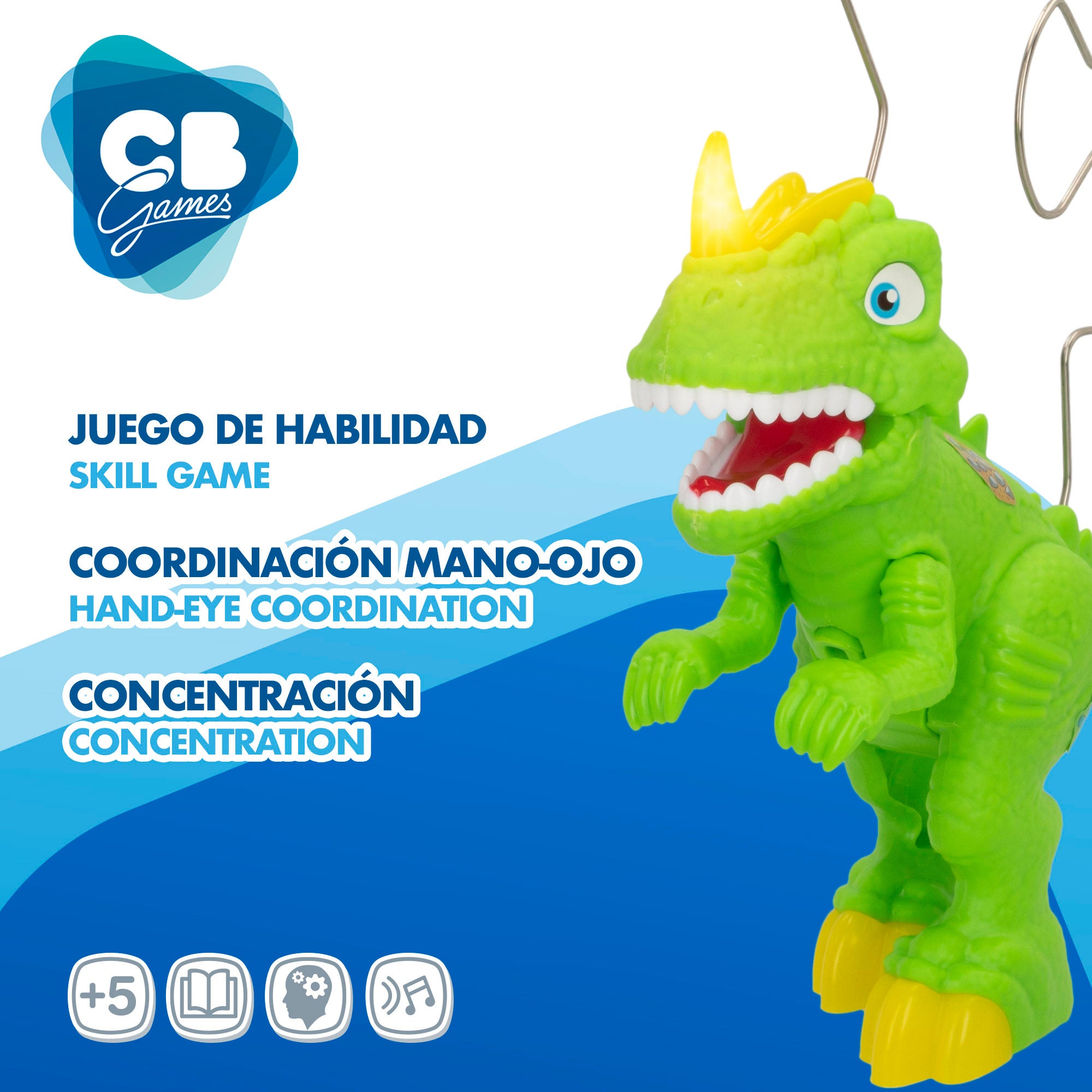 Labirinto eletrónico de dinossauros com luz e som - CB Games
