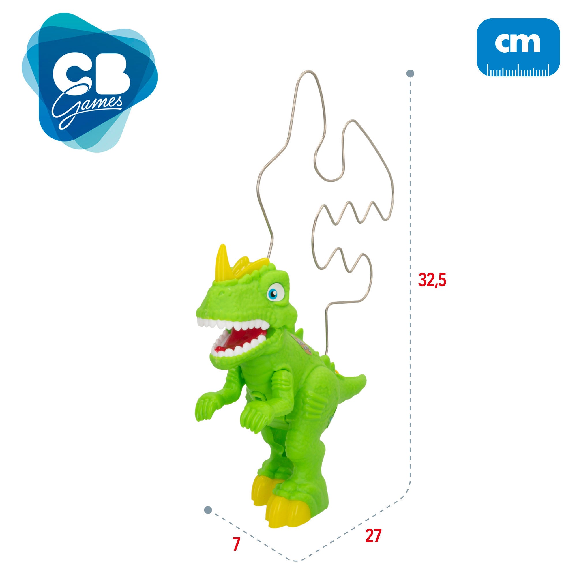 Labirinto eletrónico de dinossauros com luz e som - CB Games