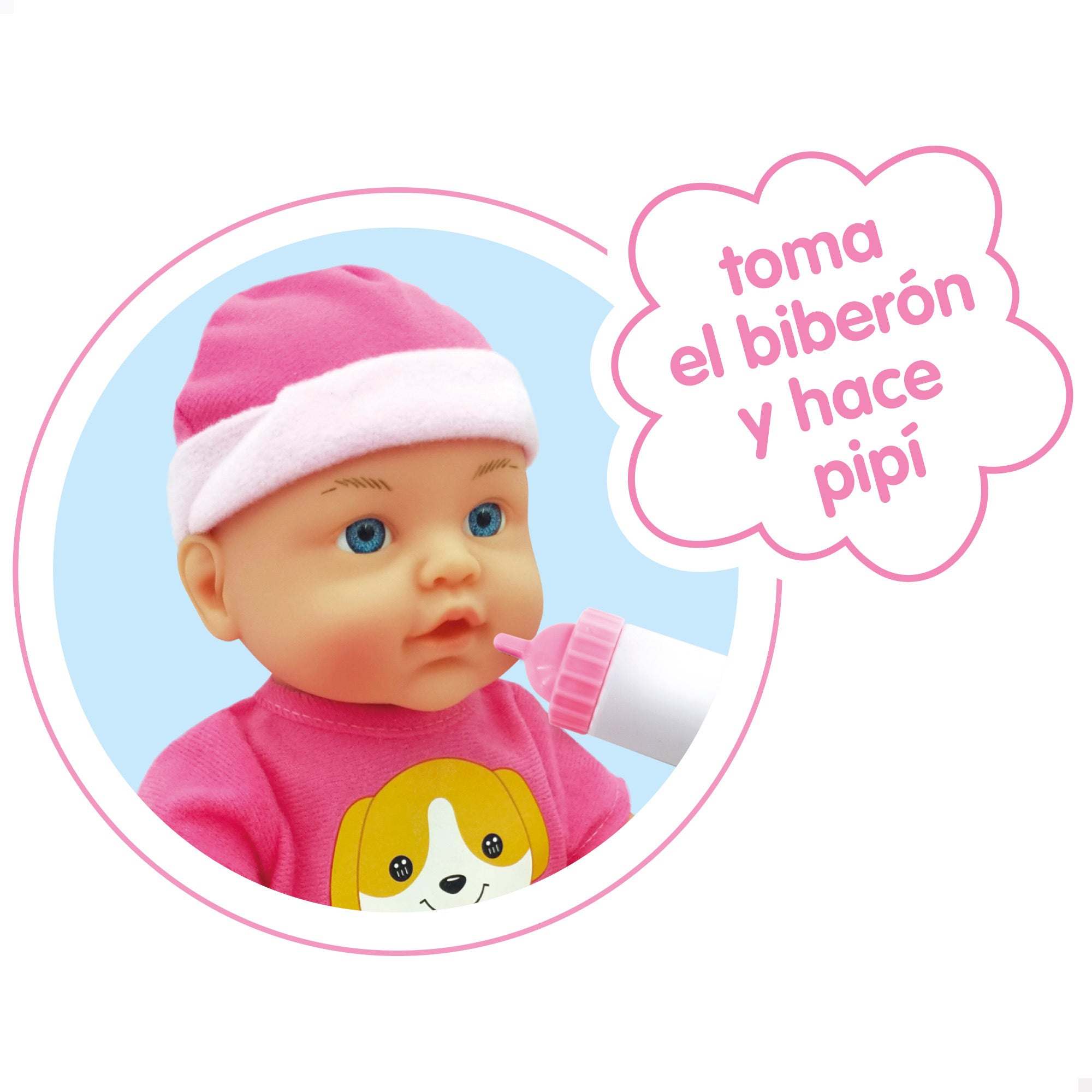 Bebé pitusos con perro y accesorios COLORBABY