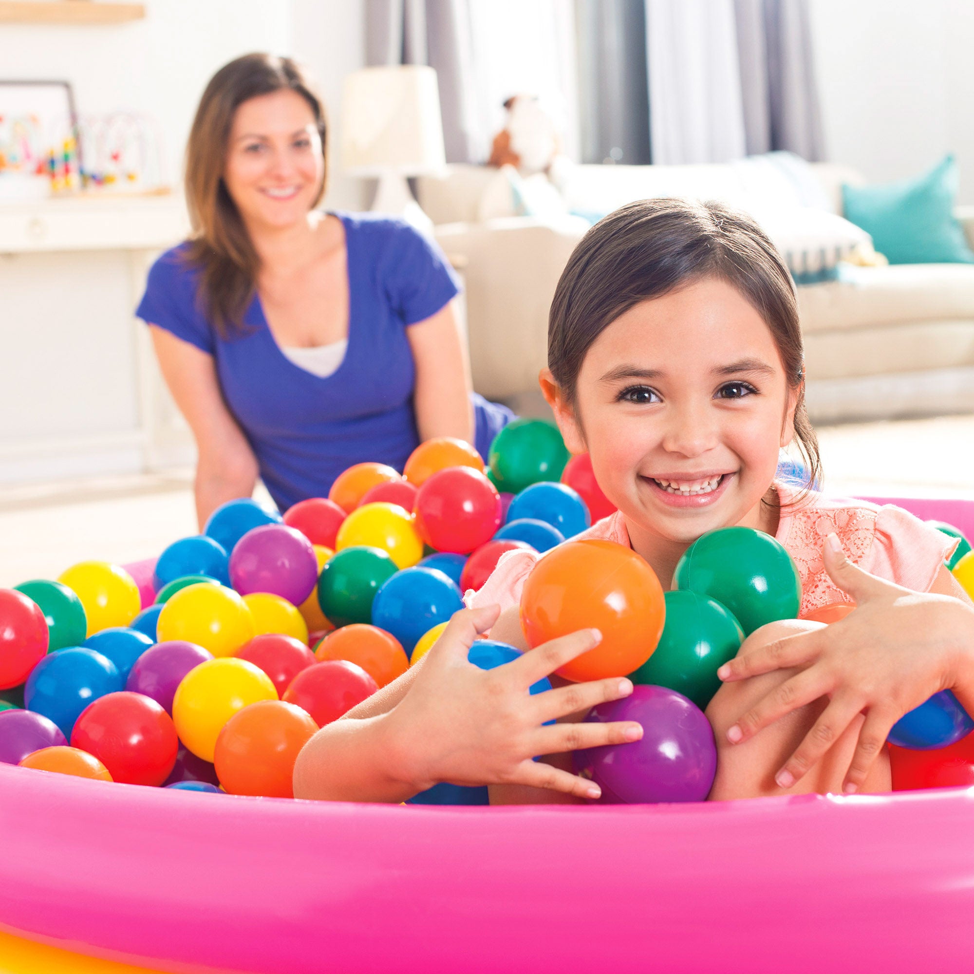 INTEX Pack 100 bolas multicolor 8 cm diámetro