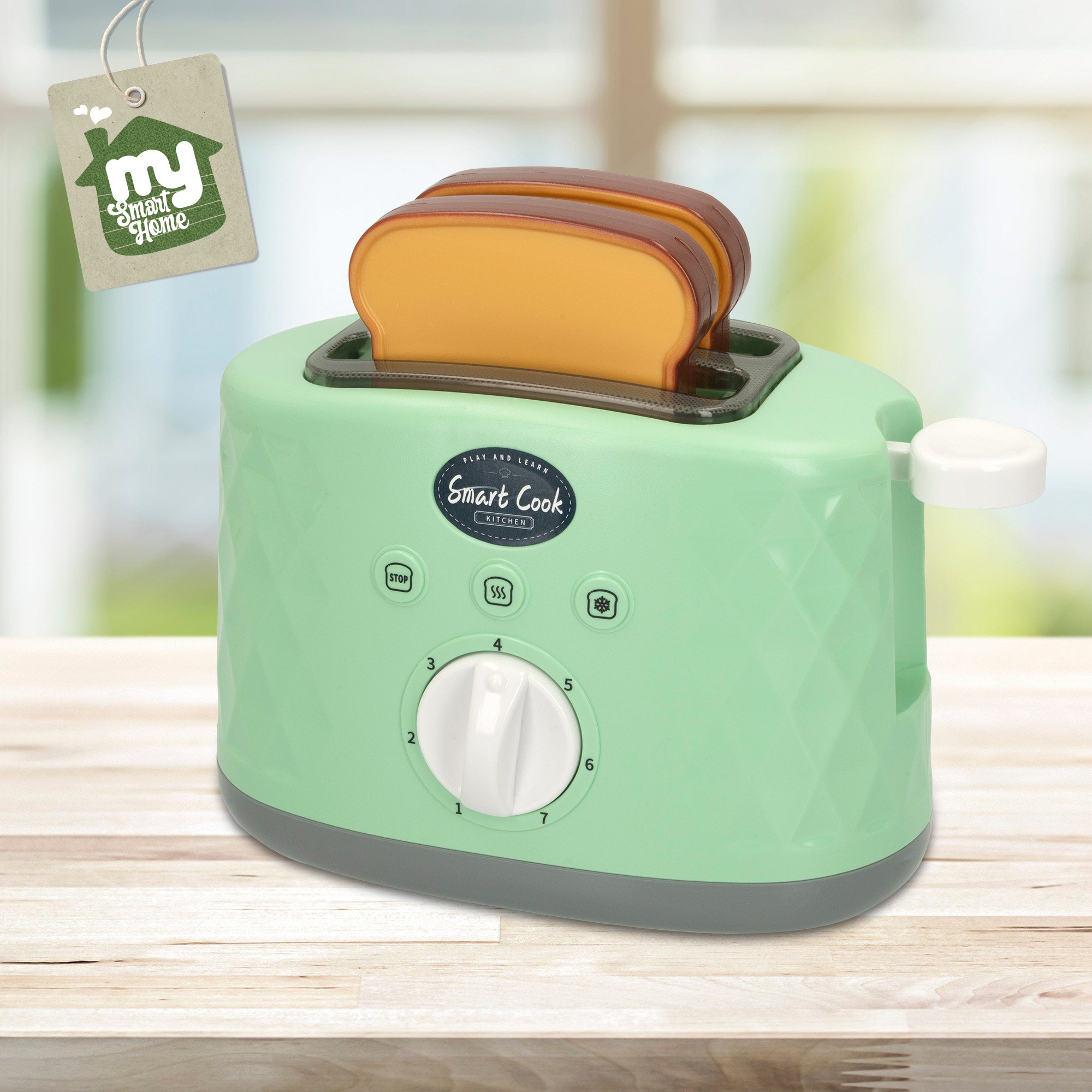Tostadora de juguete realista con tostadas My Smart Home