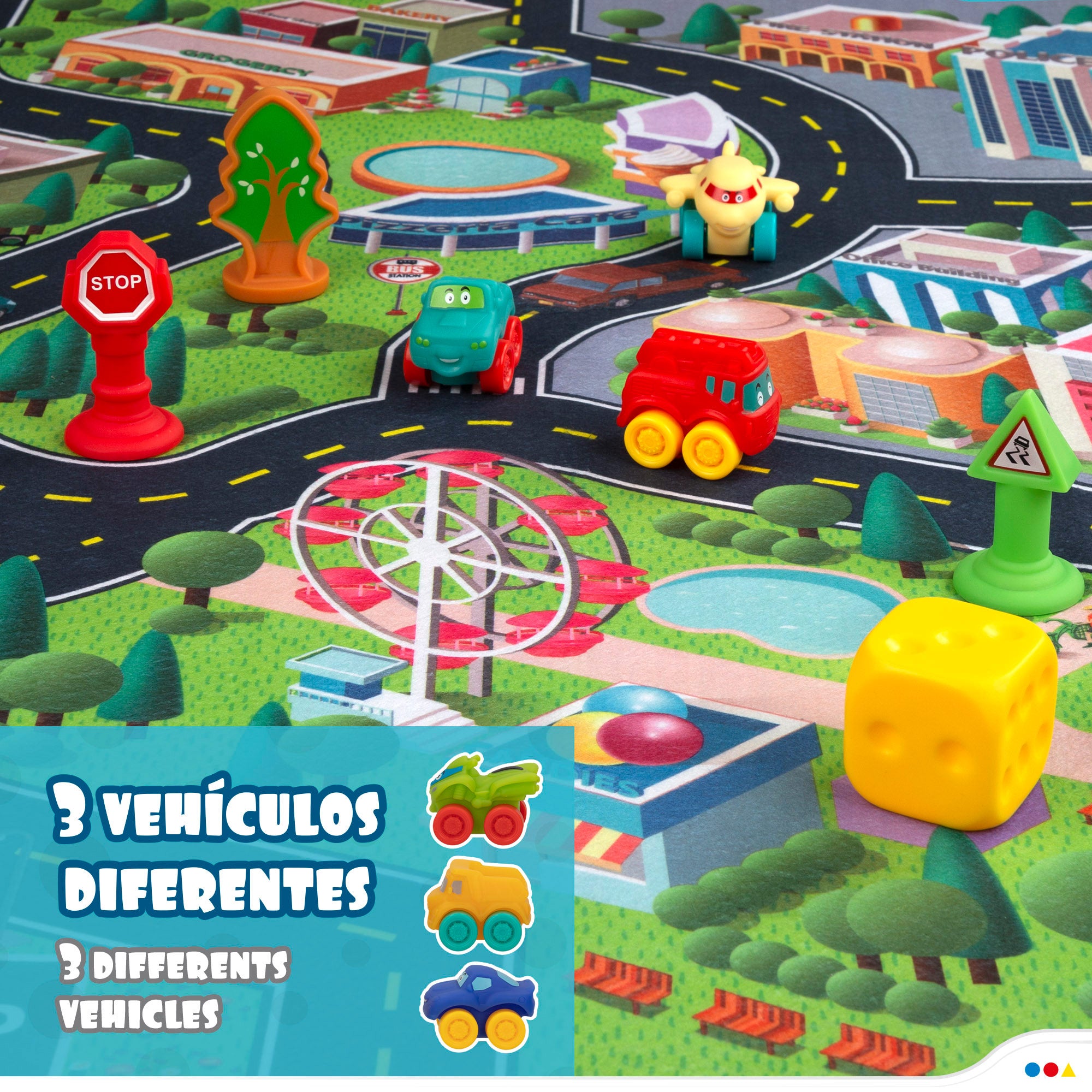 Alfombra para jugar con accesorios blanditos C'Baby