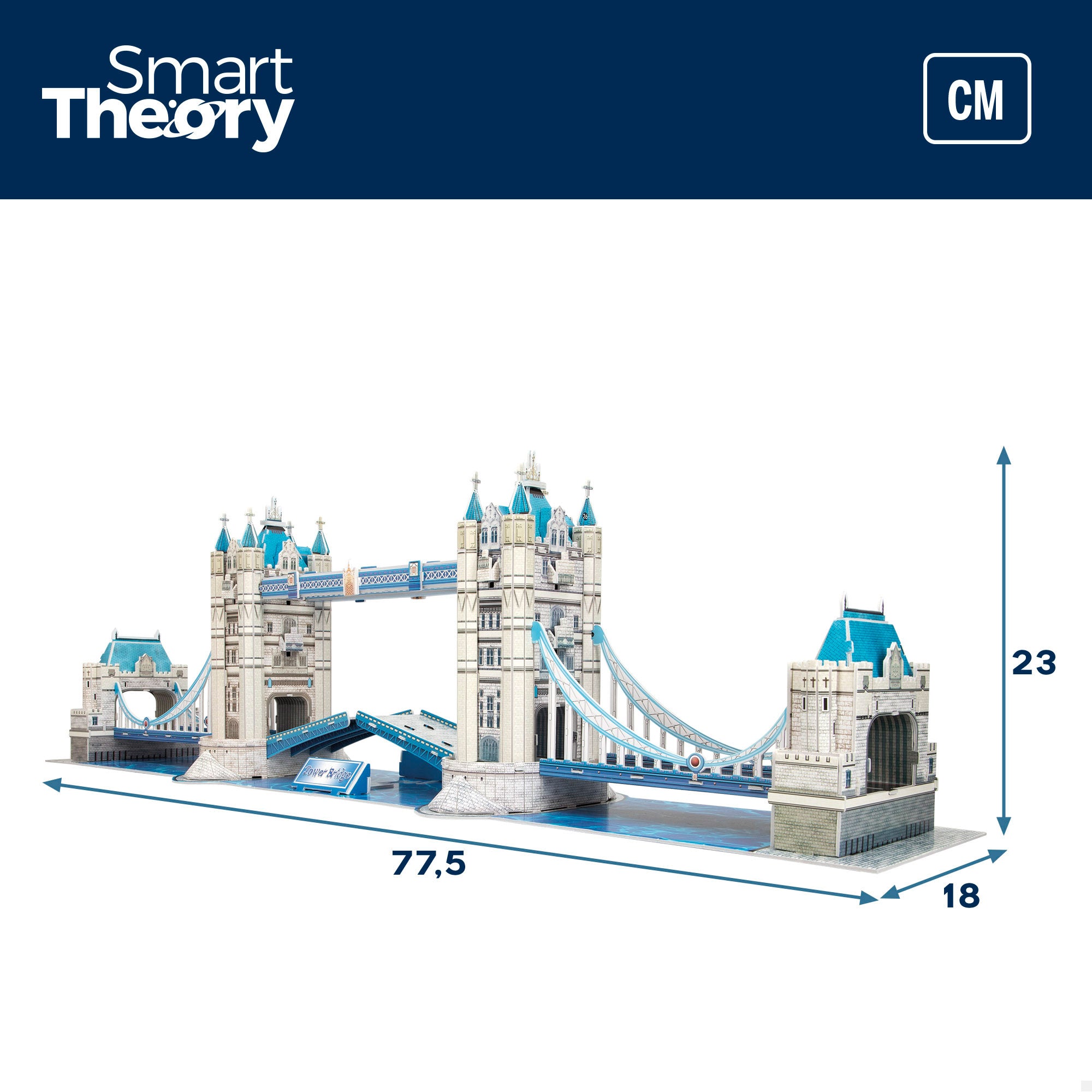 Puzzle 3D Modelo da Tower Bridge, 120 peças, Smart Theory