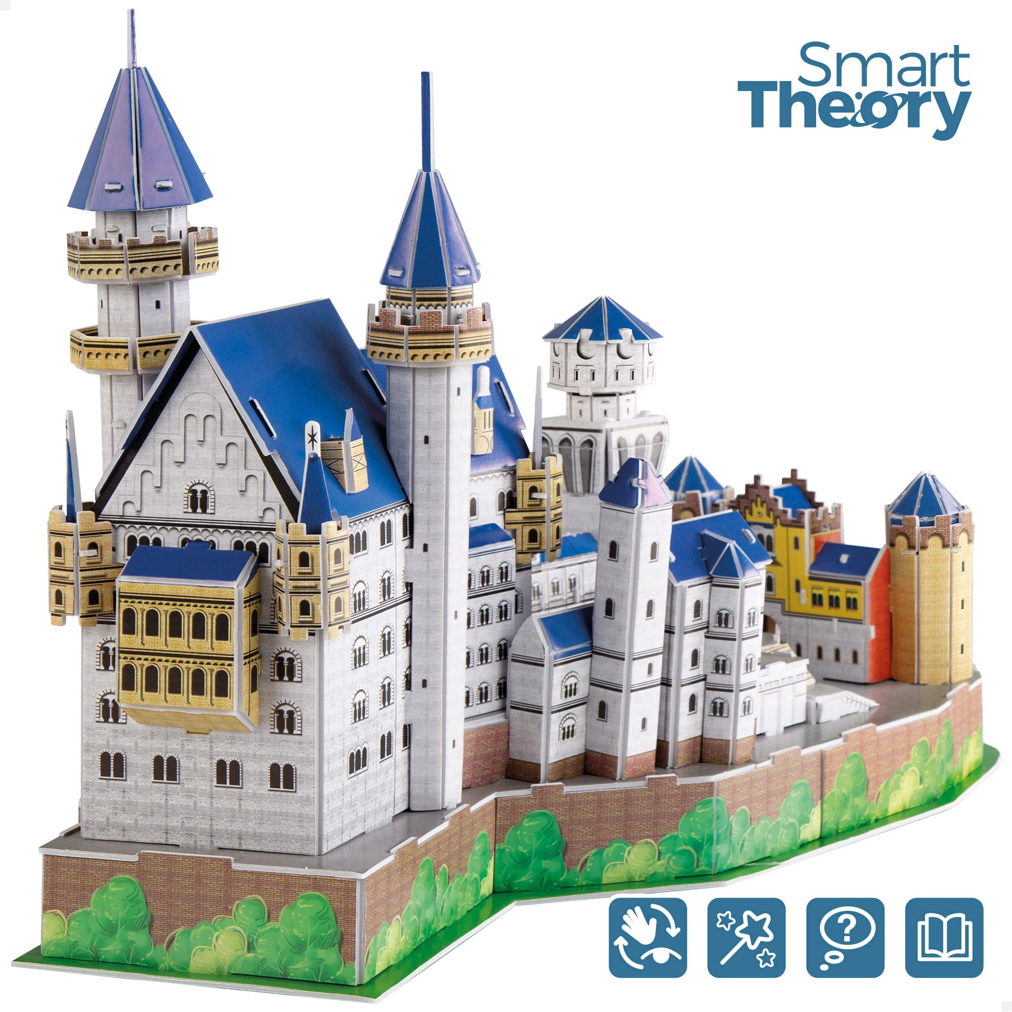 Puzzle 3D do Castelo de Neuschwanstein com 95 peças - Smart Theory