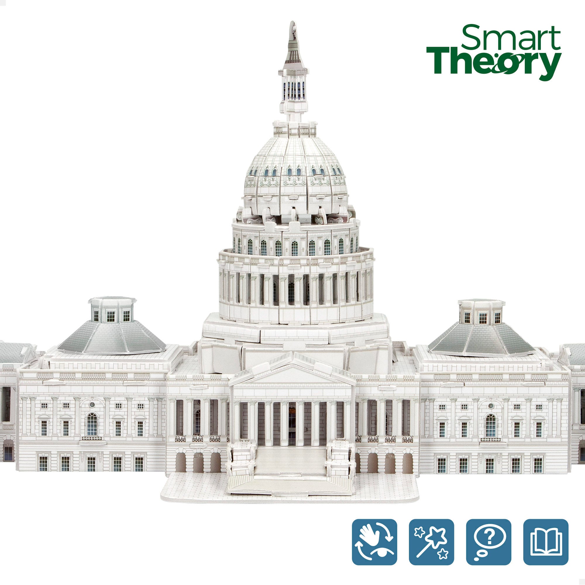 Puzzle 3D do Capitólio dos EUA, 126 peças, Smart Theory