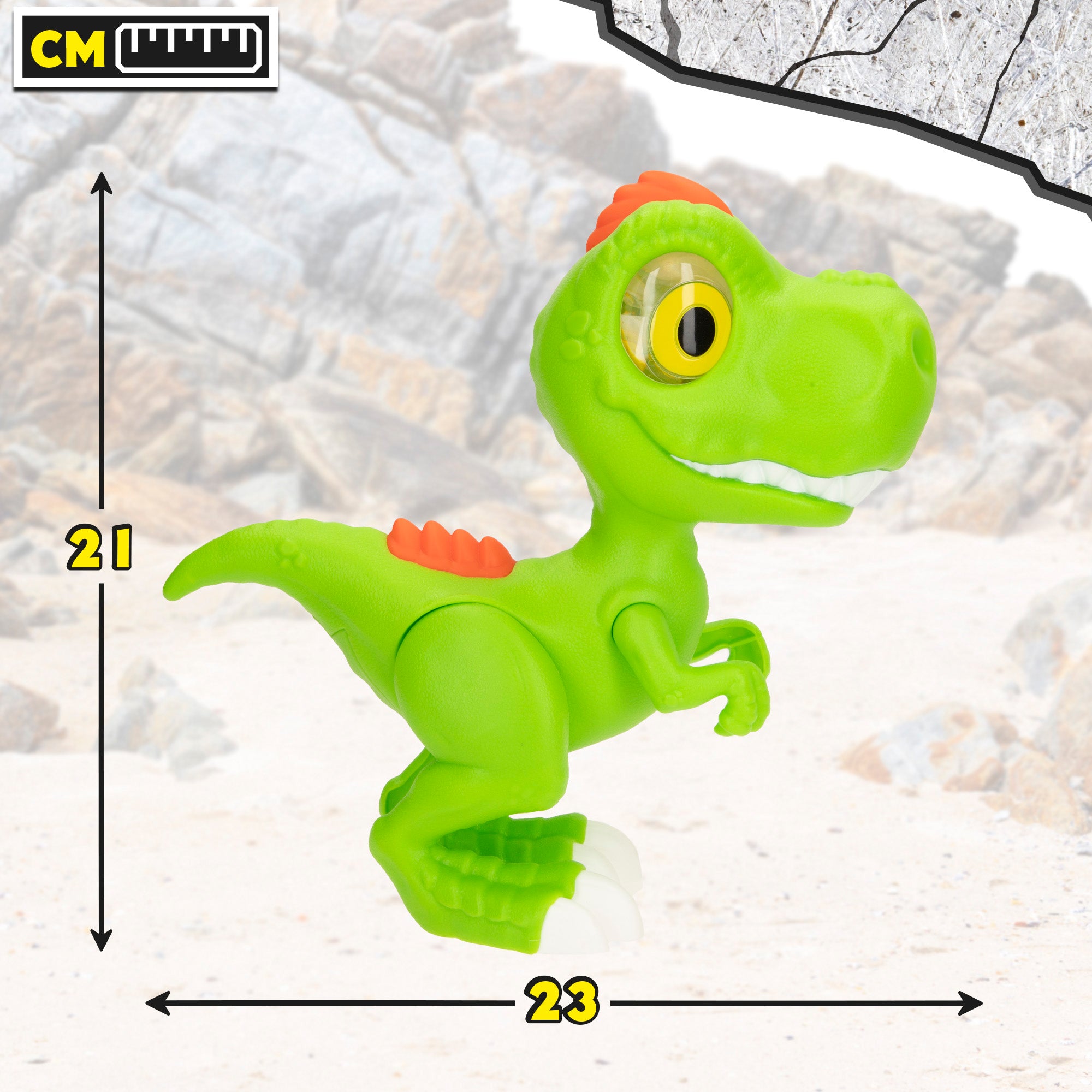Dinosaurio juguete T-Rex con luz, sonido y grabación Dinos Unleashed