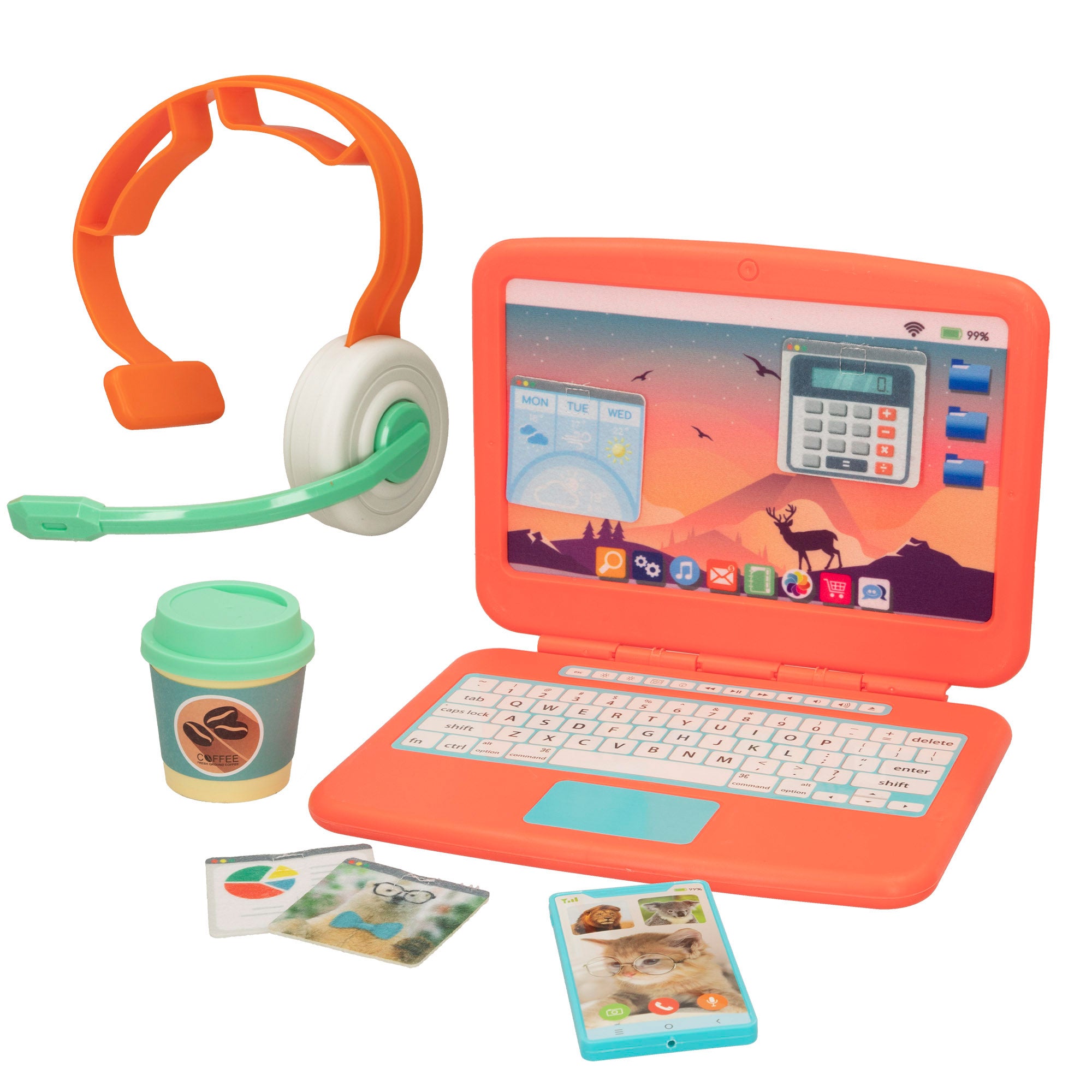 Ordenador de juguete con accesorios Good Idea!