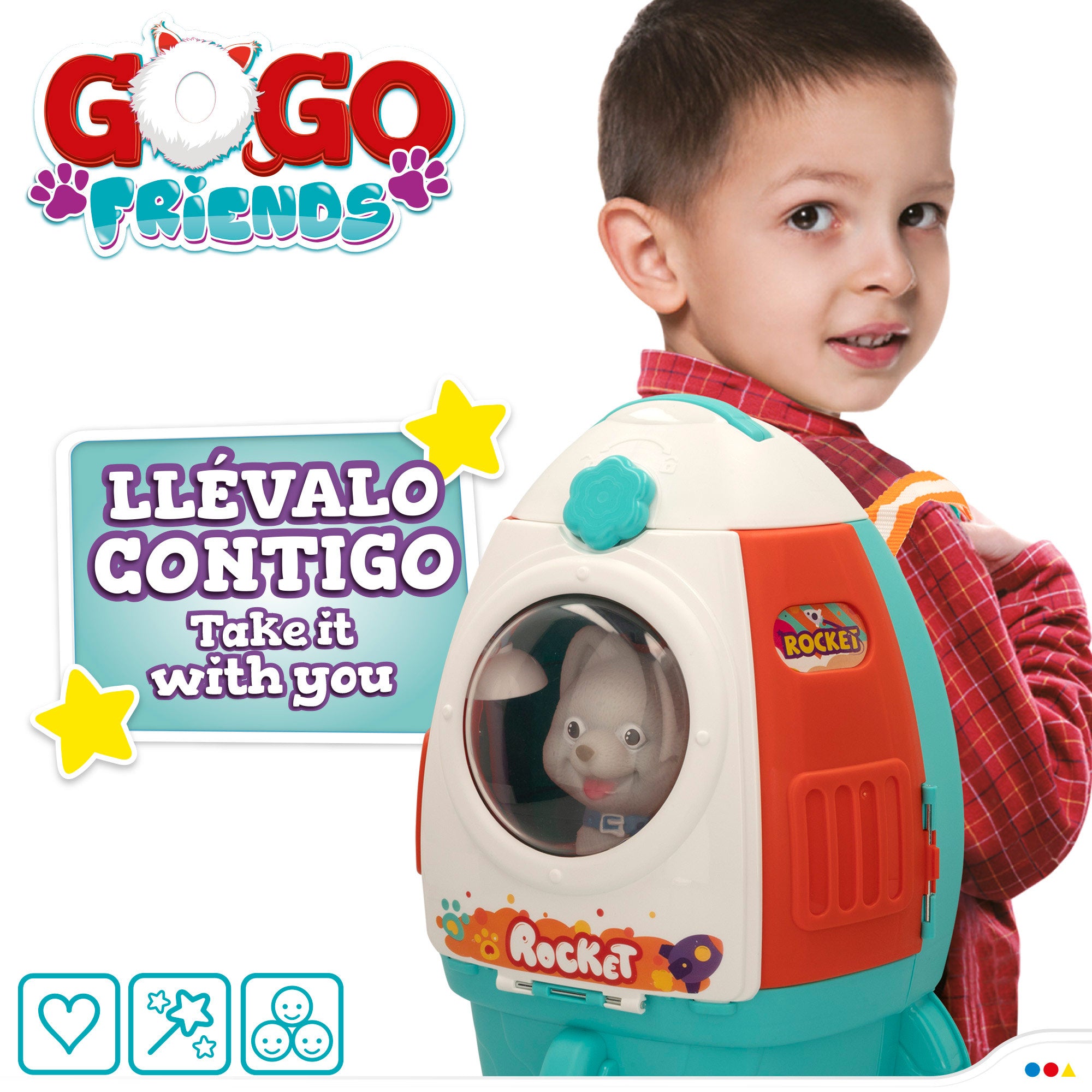 Salão de beleza 2 em 1 para cães de brincar com Go Go Friends Pet